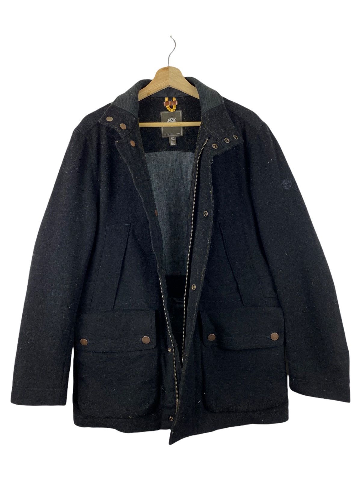 Timberland Timberland wool zip up black jacket Size US S / EU 44-46 / 1 - 3 Thumbnail