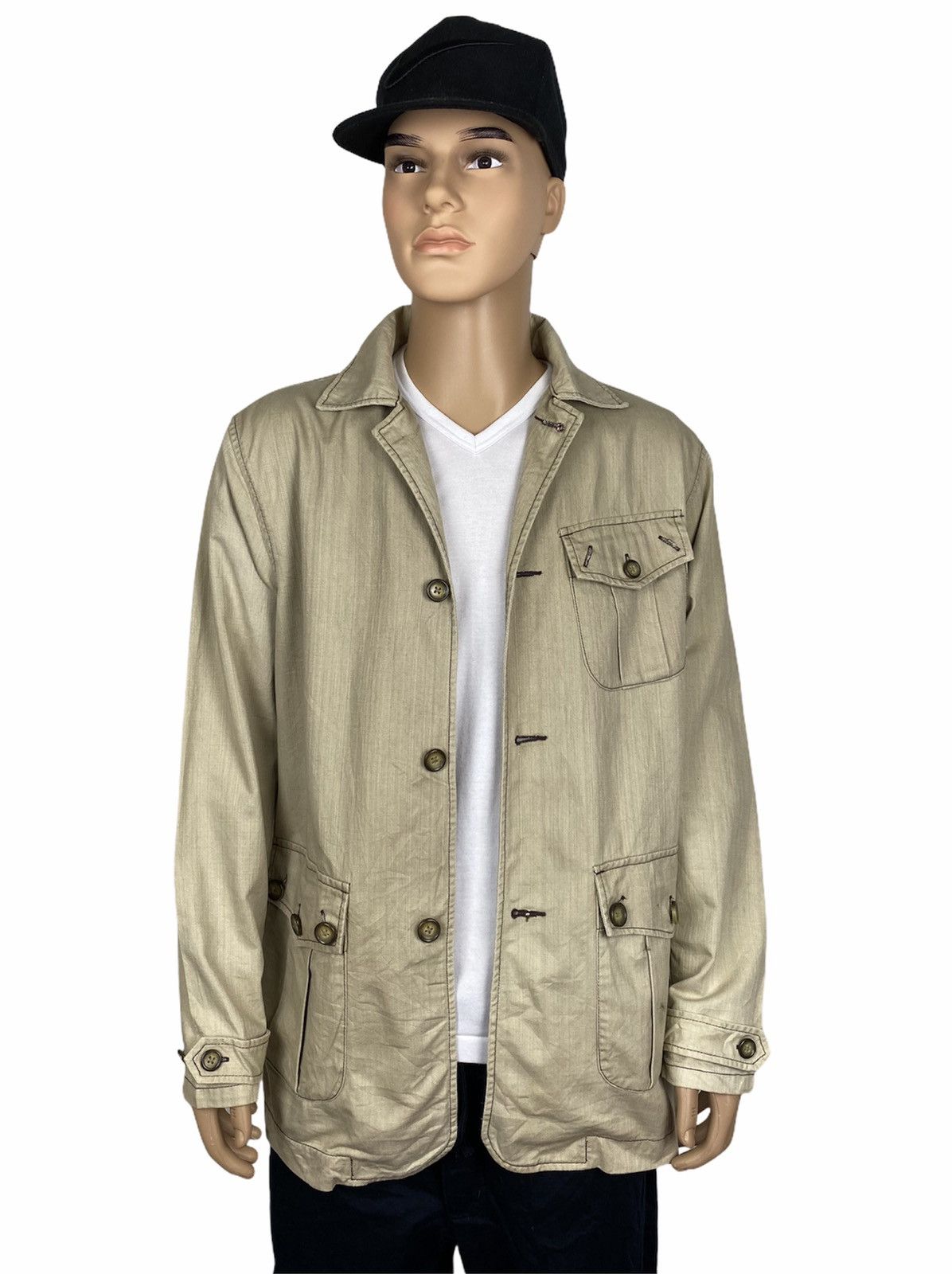 image of Woolrich Woolen Mills x Workers Woolrich Workers Jacket Style in Cream, Men's (Size Large)