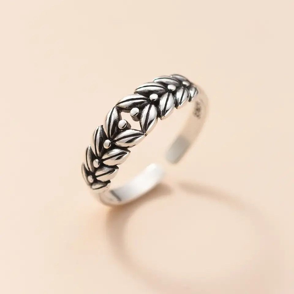Jewelry Unique Barley Wheat Ring Size ONE SIZE - 1 Thumbnail