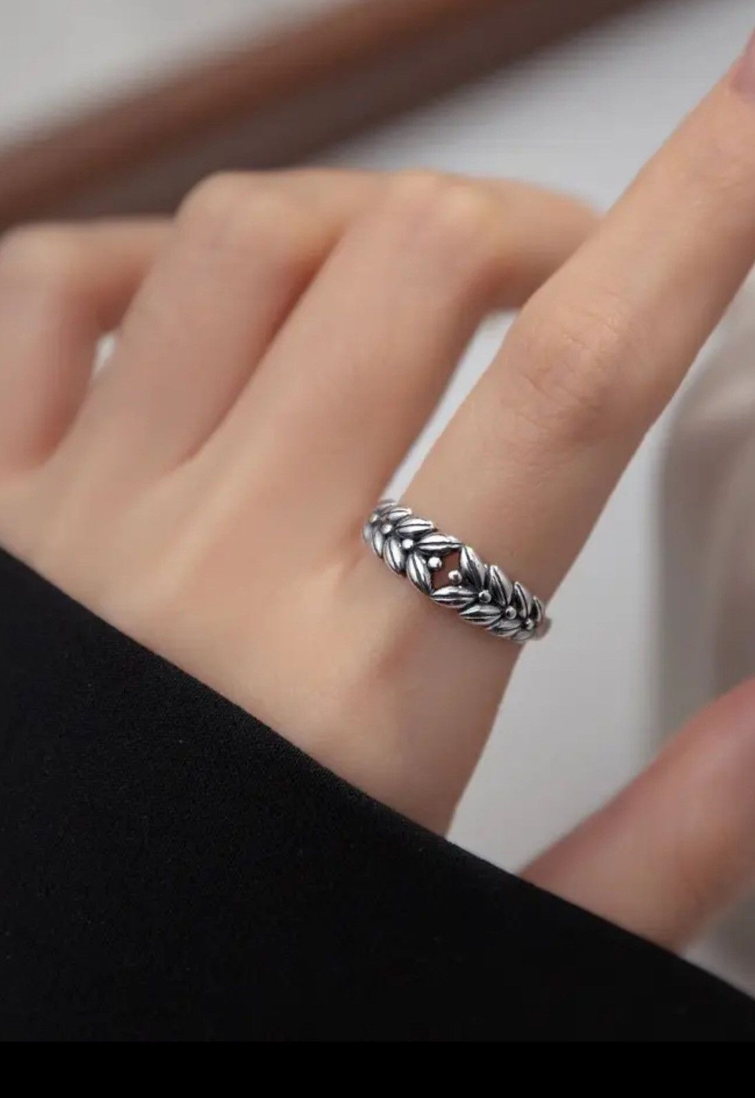 Jewelry Unique Barley Wheat Ring Size ONE SIZE - 4 Thumbnail