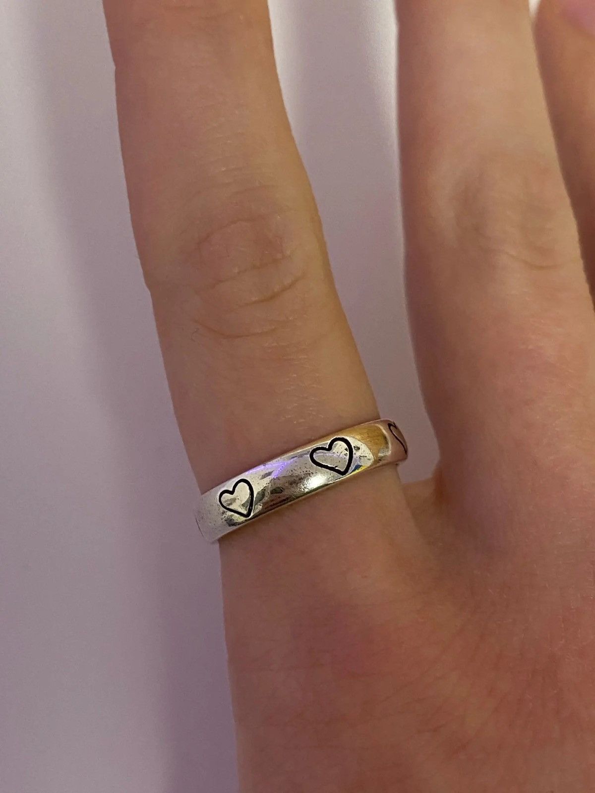 Jewelry × Vintage Heart-Shape Simple Rings Size ONE SIZE - 5 Thumbnail