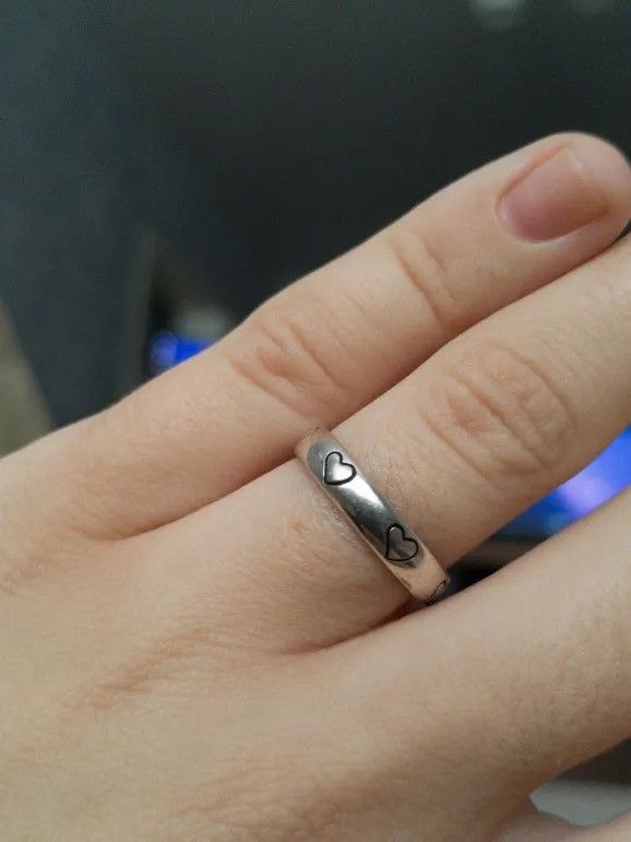 Jewelry × Vintage Heart-Shape Simple Rings Size ONE SIZE - 4 Thumbnail