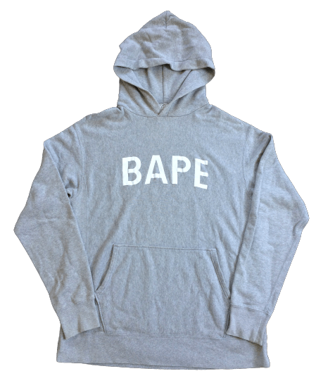 Bape spell out online hoodie