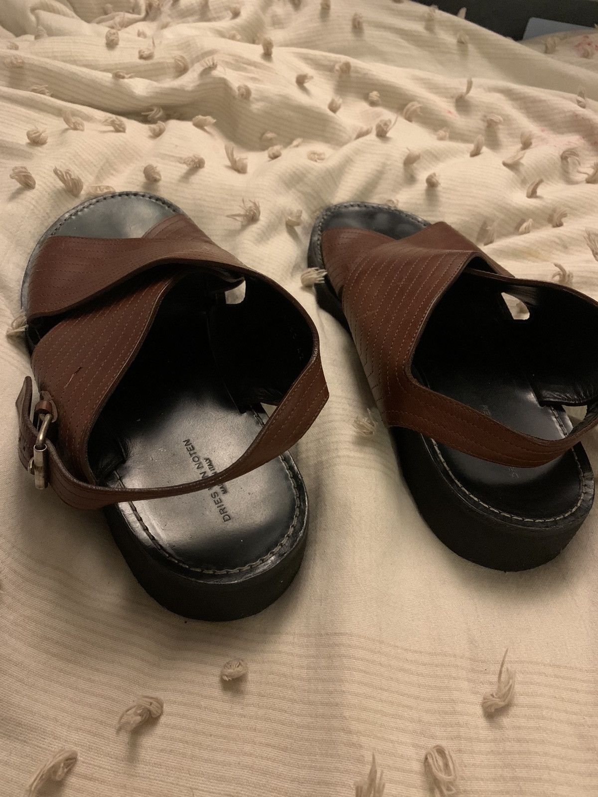Dries Van Noten LEATHER SANDALS Size US 10 / EU 43 - 5 Thumbnail