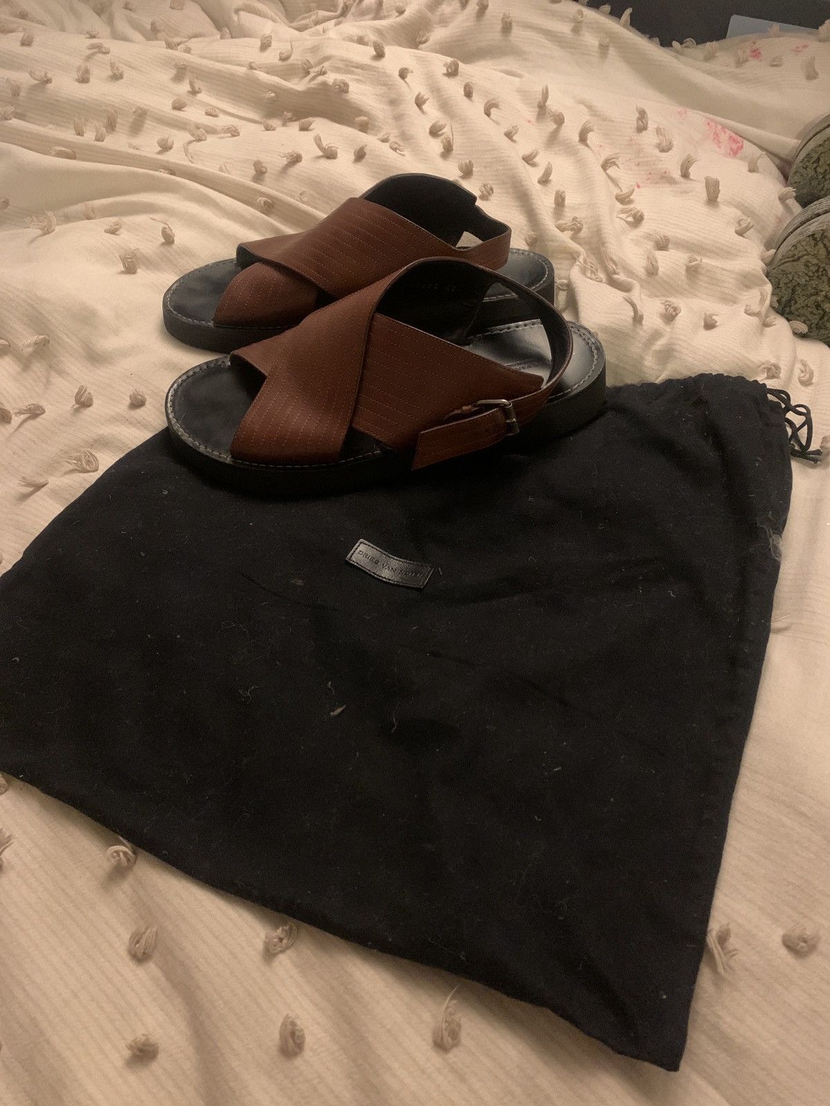 Dries Van Noten LEATHER SANDALS Size US 10 / EU 43 - 8 Thumbnail