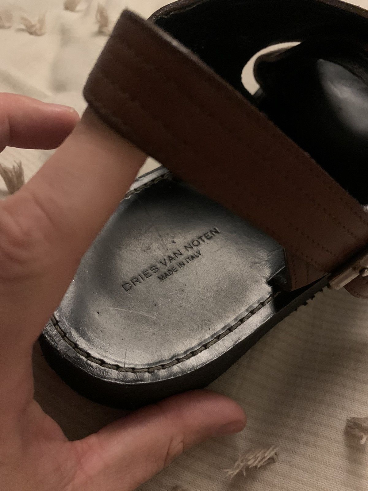 Dries Van Noten LEATHER SANDALS Size US 10 / EU 43 - 3 Thumbnail