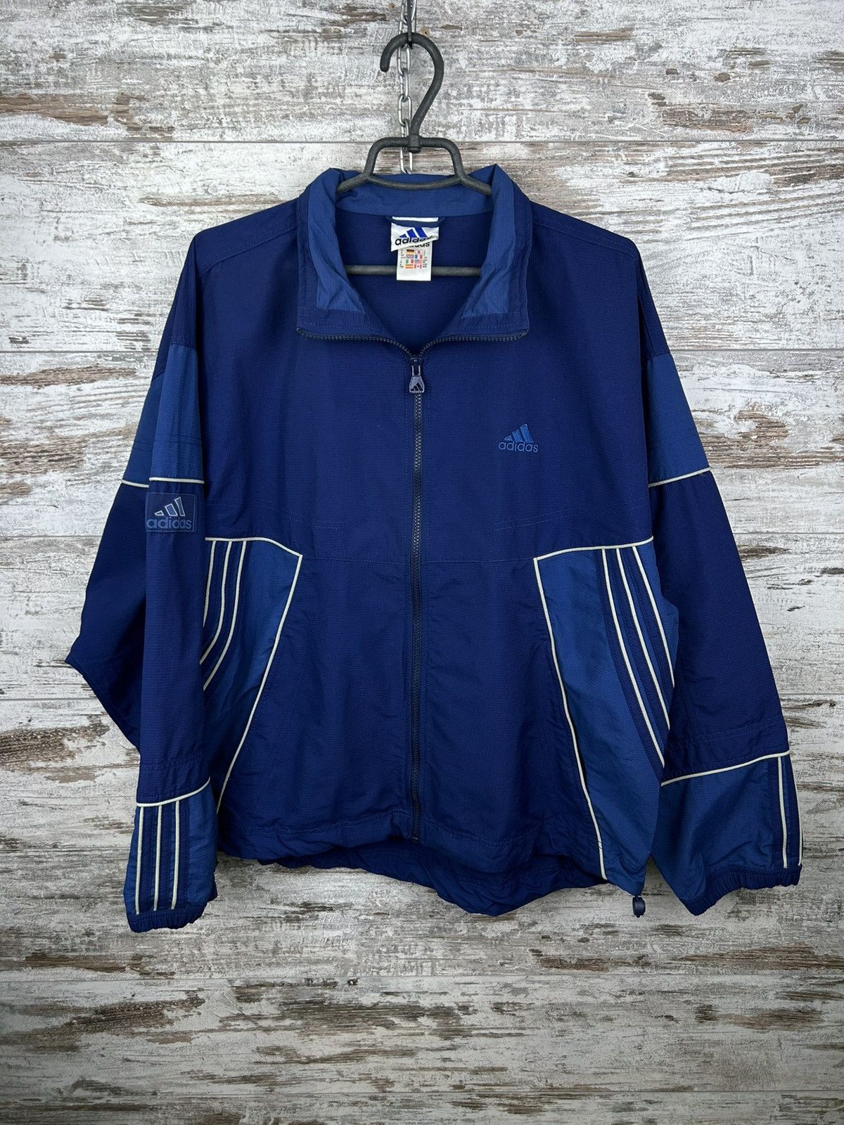 Adidas Mens Vintage Adidas Stripes Olympic track jacket y2k rare Size US M / EU 48-50 / 2 - 3 Thumbnail