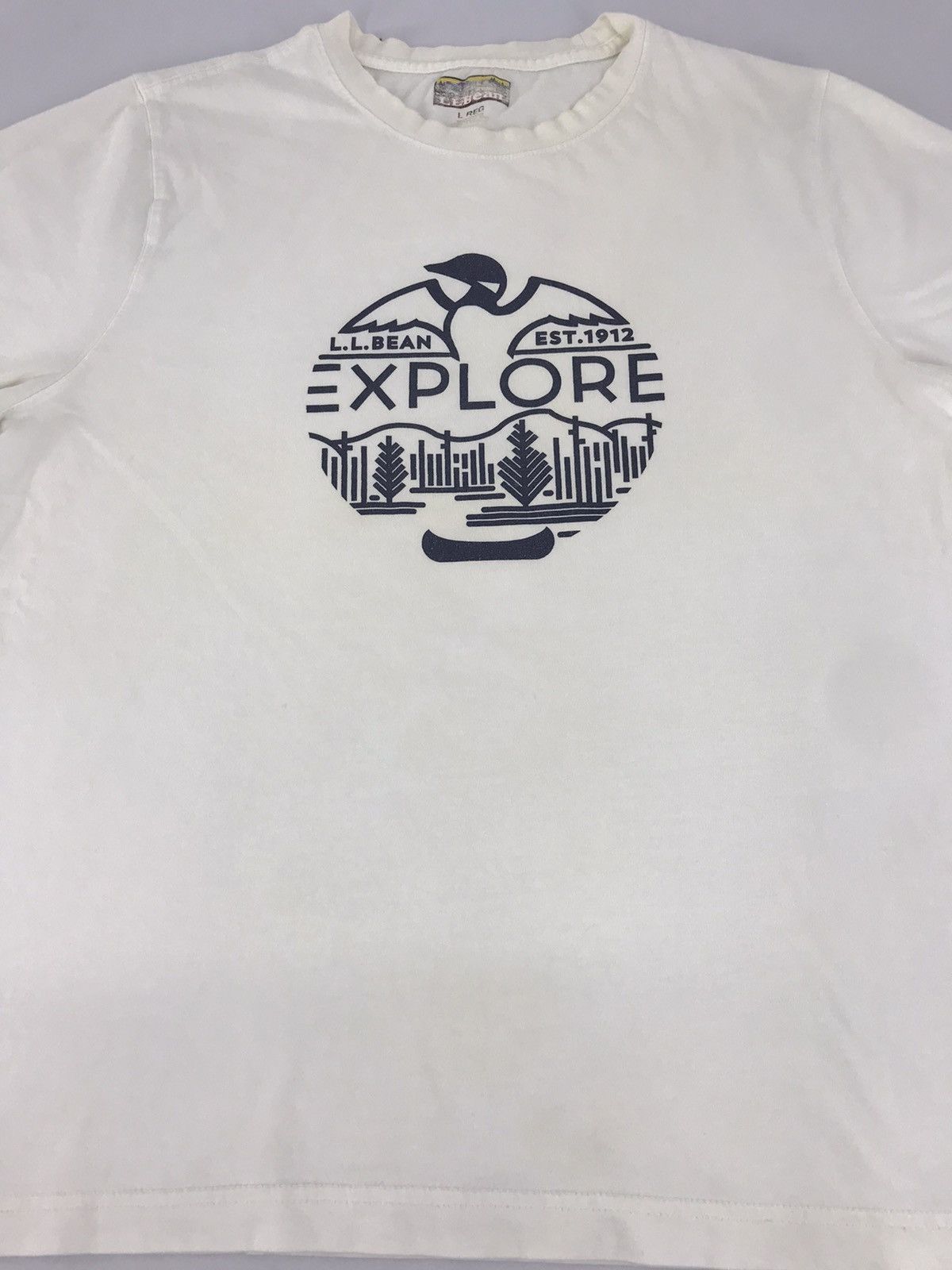 L.L. Bean × Vintage Vintage LL Bean Explore Big Logo Tee Streetwear Unisex Size US L / EU 52-54 / 3 - 4 Thumbnail