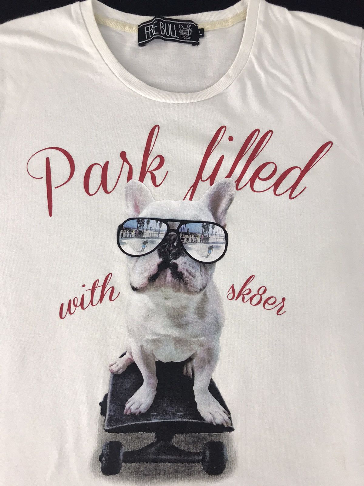 Rap Tees × Vintage Vintage Fre Bull Park Killed Sk8e Japanese Brand Dog Logo Size US M / EU 48-50 / 2 - 3 Thumbnail