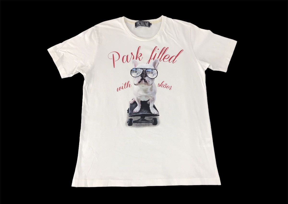 Rap Tees × Vintage Vintage Fre Bull Park Killed Sk8e Japanese Brand Dog Logo Size US M / EU 48-50 / 2 - 1 Thumbnail