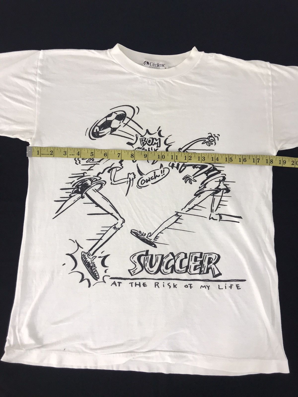 Japanese Brand × Vintage Vintage Ceciline Succer Football Competition T-shirt Tee Size US S / EU 44-46 / 1 - 7 Thumbnail