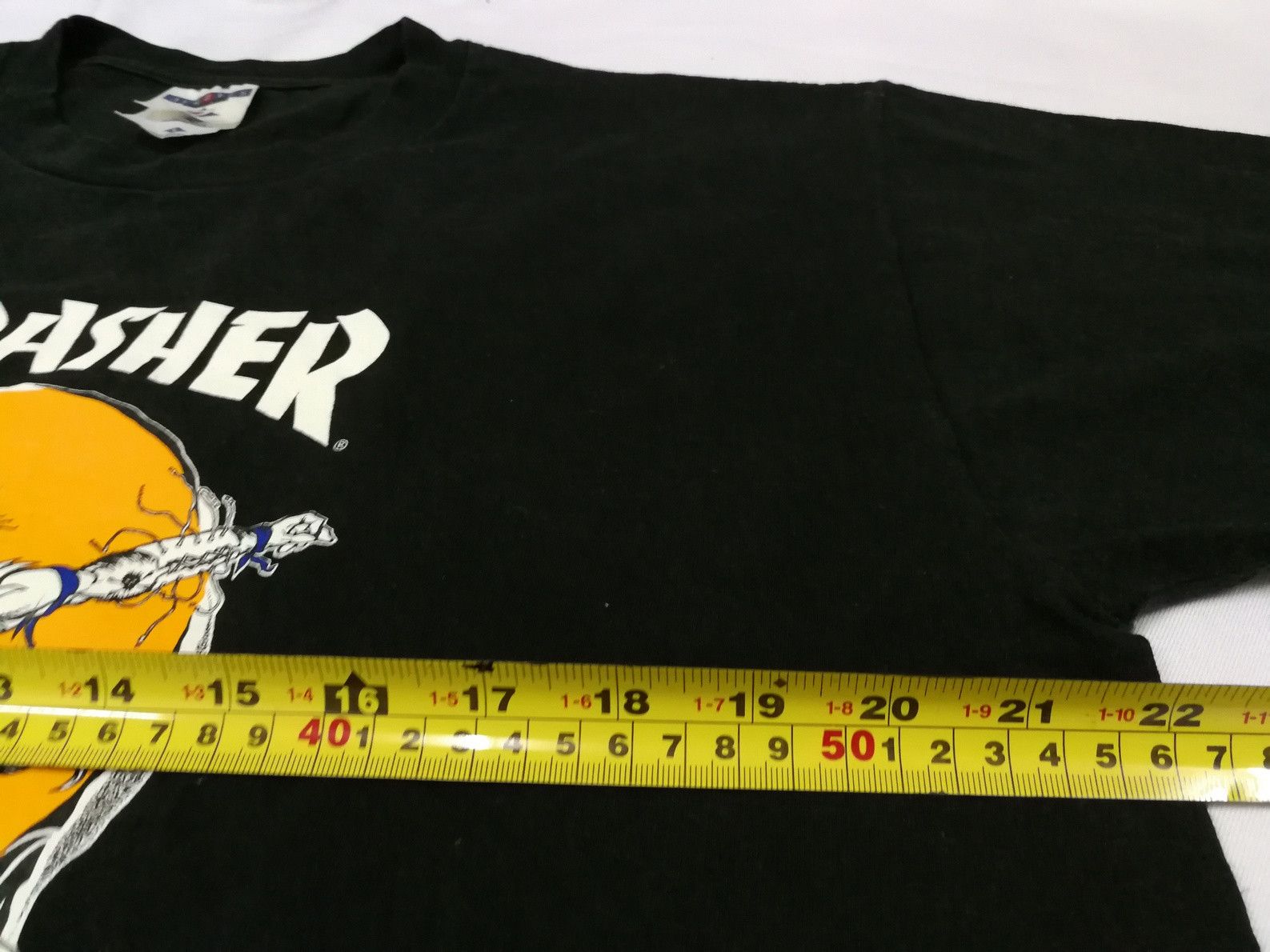 Thrasher Vintage 90s Thrasher Pushead Tee Skateboard Skate Size US L / EU 52-54 / 3 - 5 Thumbnail