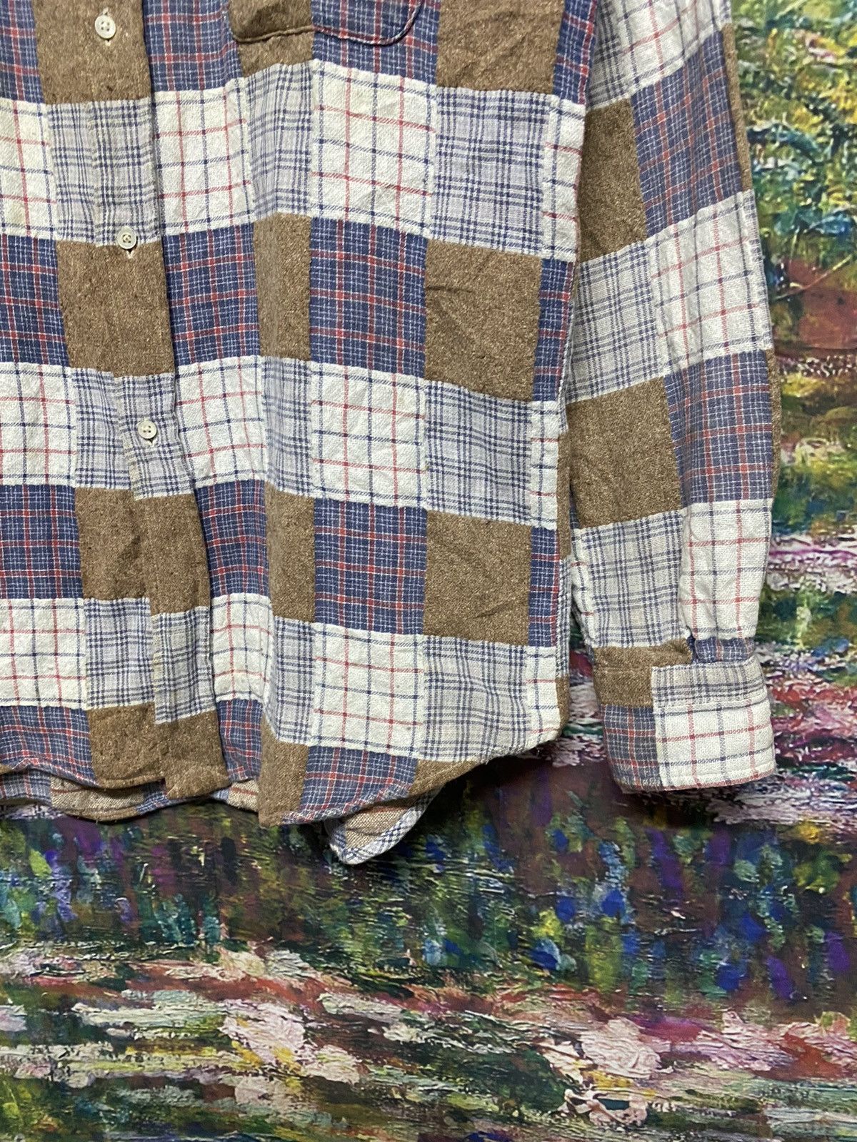 Mister Freedom × Sugar Cane × Toyo Enterprises Vtg🔥 Sugar Cane Patchwork Shirt Button Down Size US L / EU 52-54 / 3 - 13 Thumbnail