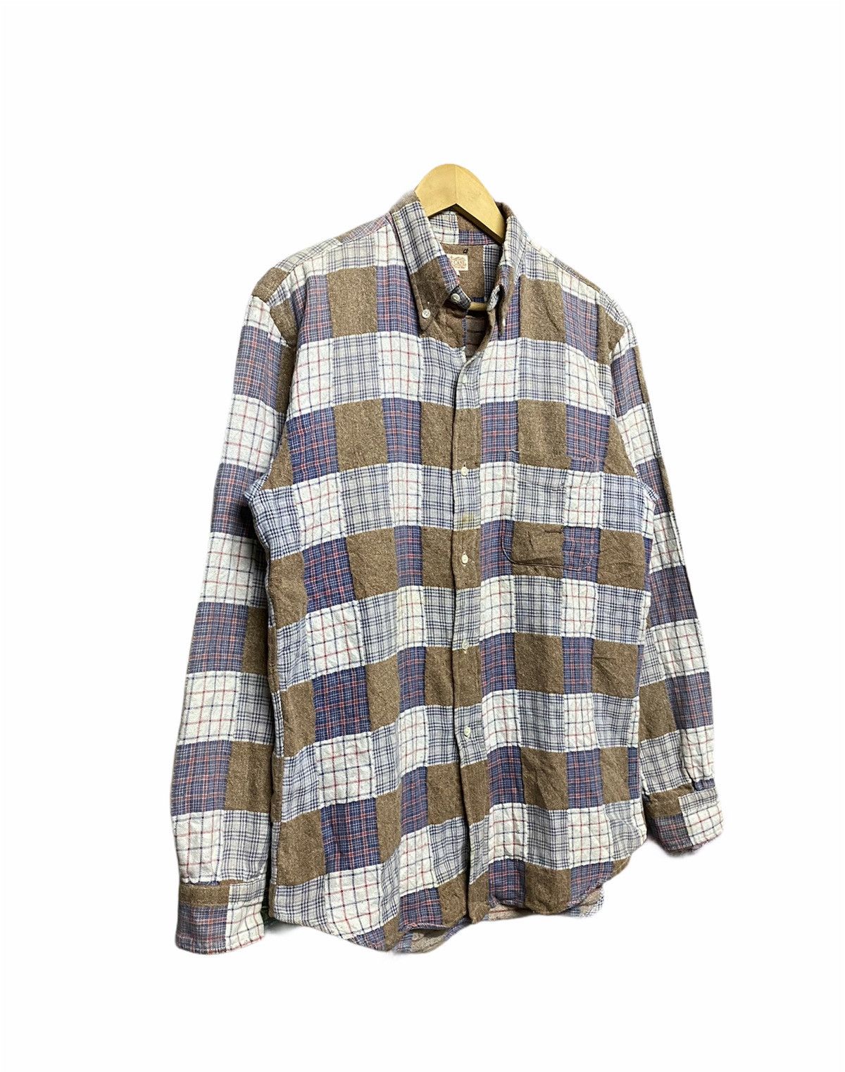 Mister Freedom × Sugar Cane × Toyo Enterprises Vtg🔥 Sugar Cane Patchwork Shirt Button Down Size US L / EU 52-54 / 3 - 2 Thumbnail