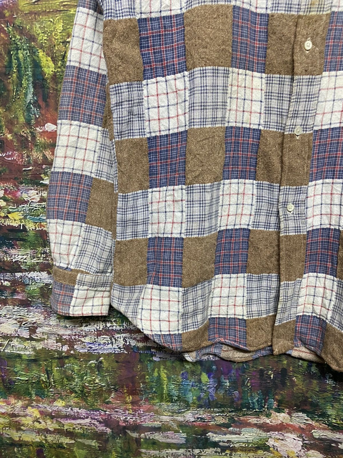 Mister Freedom × Sugar Cane × Toyo Enterprises Vtg🔥 Sugar Cane Patchwork Shirt Button Down Size US L / EU 52-54 / 3 - 12 Thumbnail