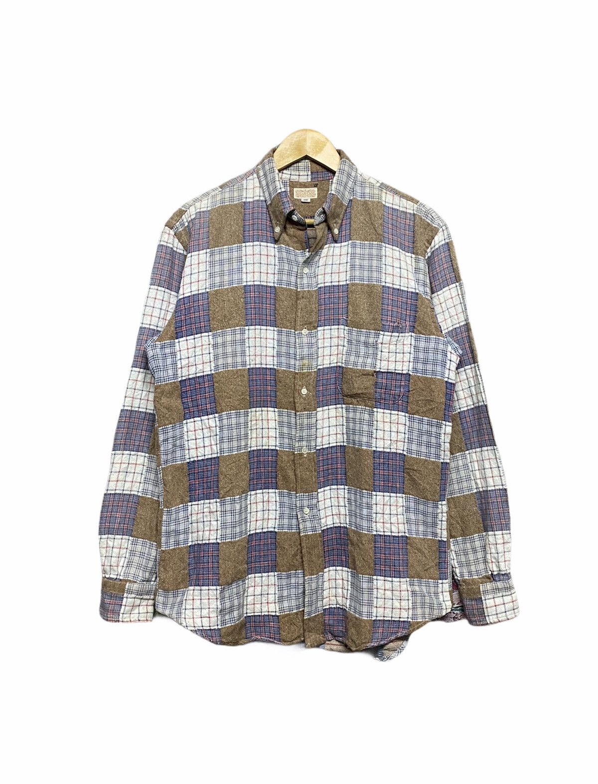 Mister Freedom × Sugar Cane × Toyo Enterprises Vtg🔥 Sugar Cane Patchwork Shirt Button Down Size US L / EU 52-54 / 3 - 1 Thumbnail