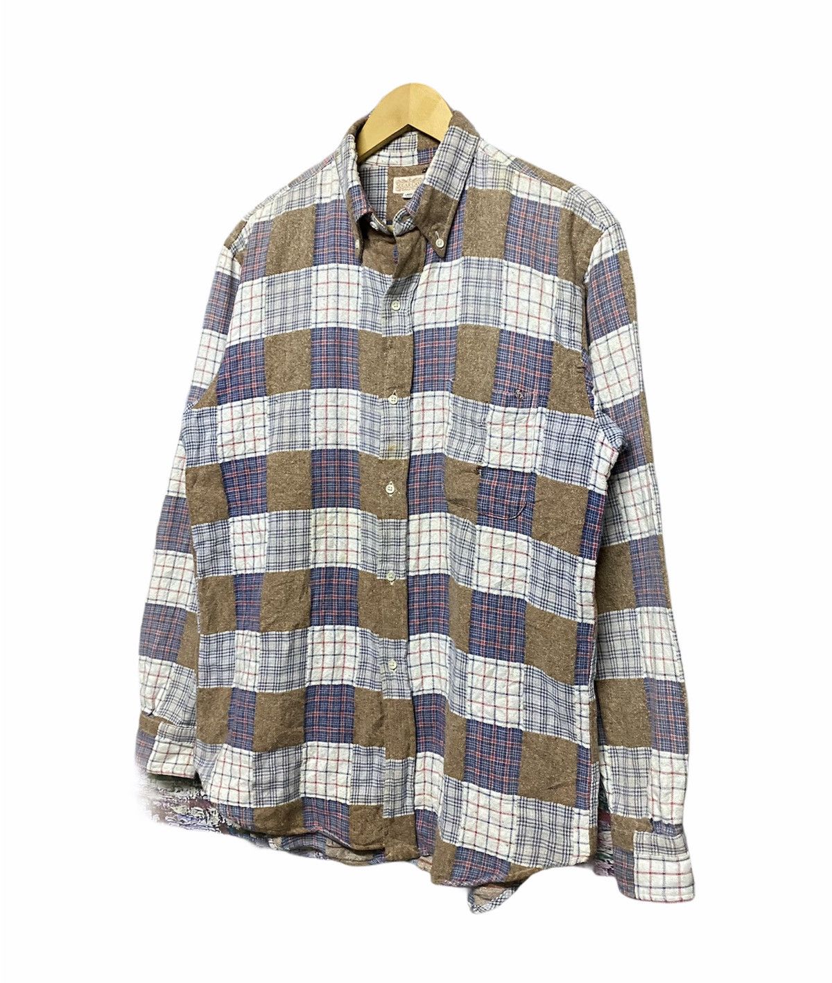 Mister Freedom × Sugar Cane × Toyo Enterprises Vtg🔥 Sugar Cane Patchwork Shirt Button Down Size US L / EU 52-54 / 3 - 3 Thumbnail