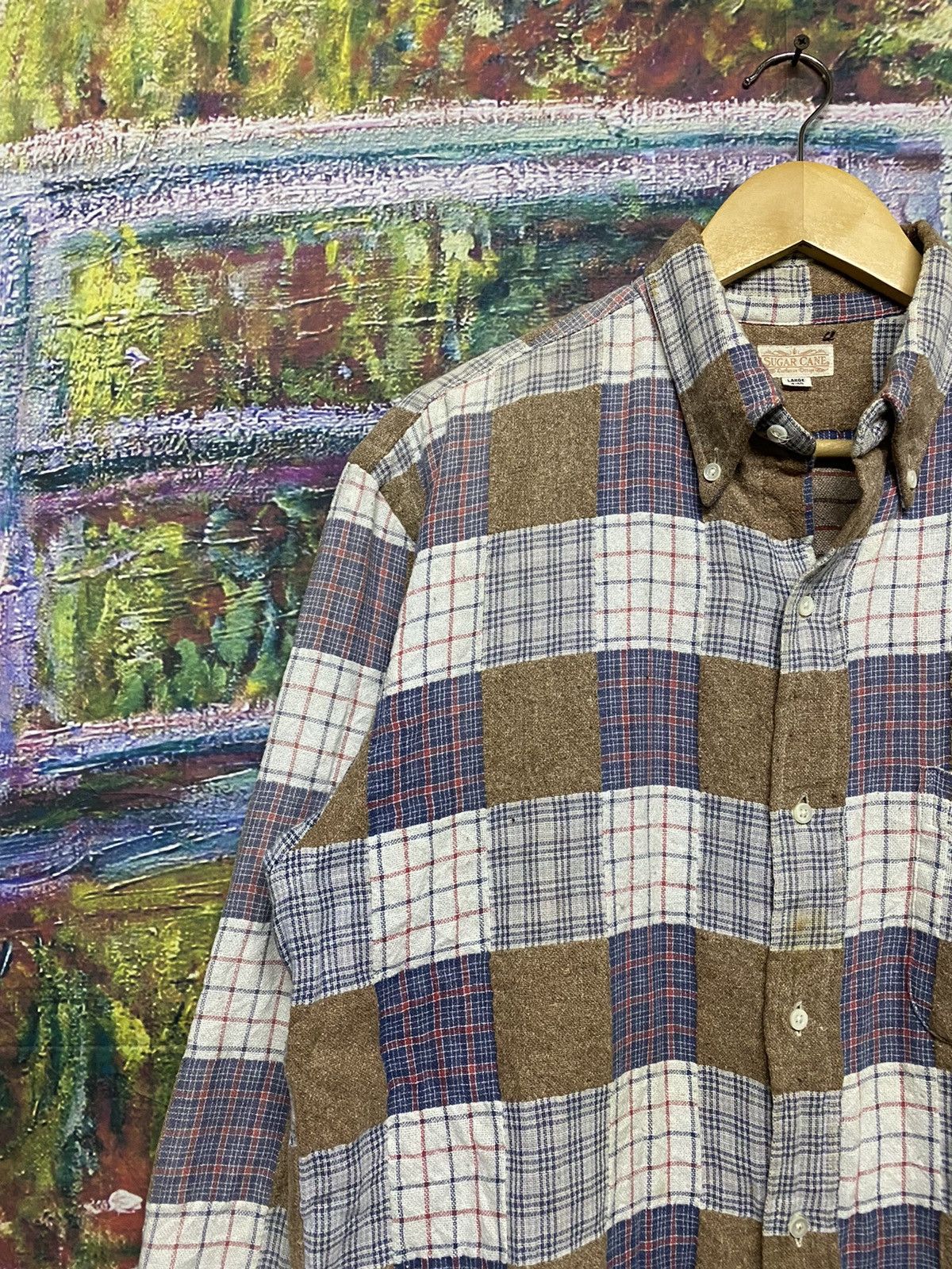 Mister Freedom × Sugar Cane × Toyo Enterprises Vtg🔥 Sugar Cane Patchwork Shirt Button Down Size US L / EU 52-54 / 3 - 9 Thumbnail