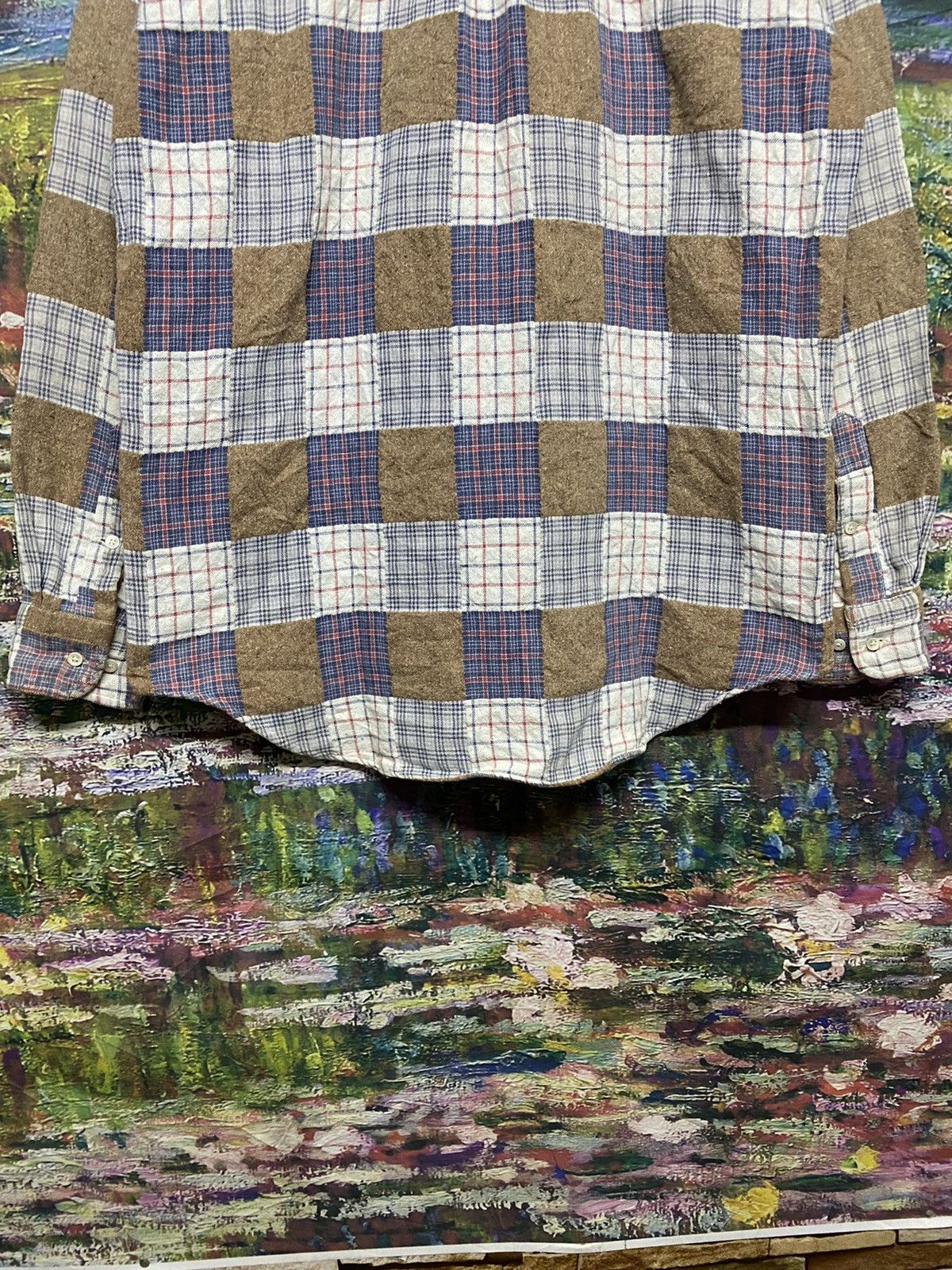 Mister Freedom × Sugar Cane × Toyo Enterprises Vtg🔥 Sugar Cane Patchwork Shirt Button Down Size US L / EU 52-54 / 3 - 8 Thumbnail
