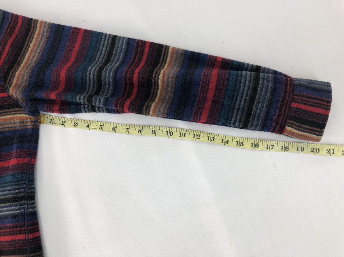 Flannel × Japanese Brand × Vintage Flannel Thick Button Up Shirts Single Pocket Striped Block Size US L / EU 52-54 / 3 - 8 Thumbnail
