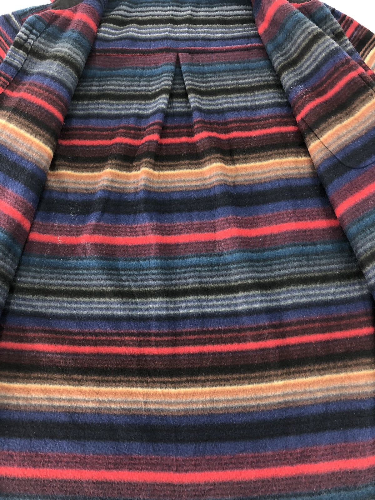 Flannel × Japanese Brand × Vintage Flannel Thick Button Up Shirts Single Pocket Striped Block Size US L / EU 52-54 / 3 - 5 Thumbnail