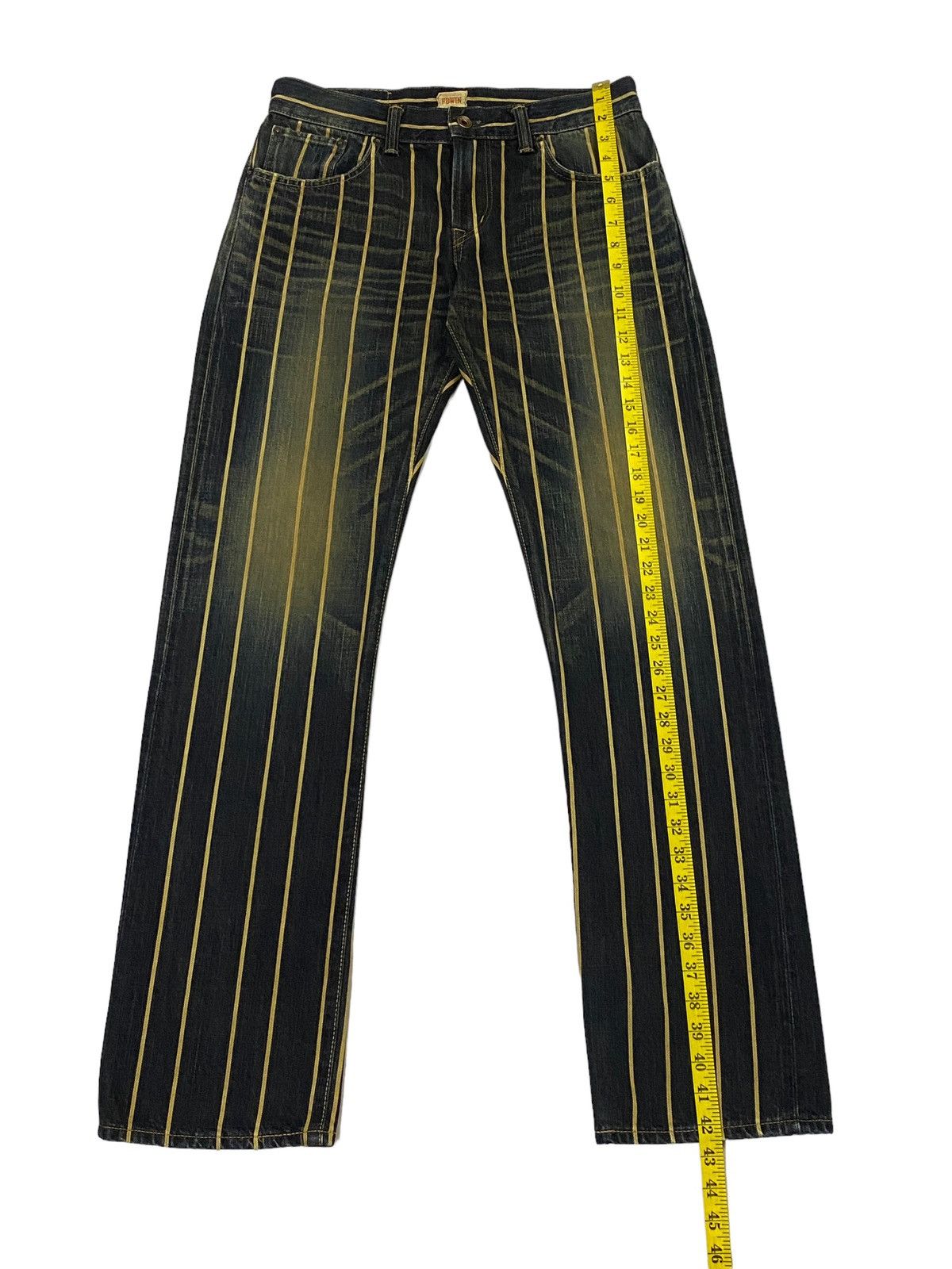 Edwin × Japanese Brand Vintage Edwin 505 Over Stripes Selvedgle Denim Pants Size US 29 - 6 Thumbnail