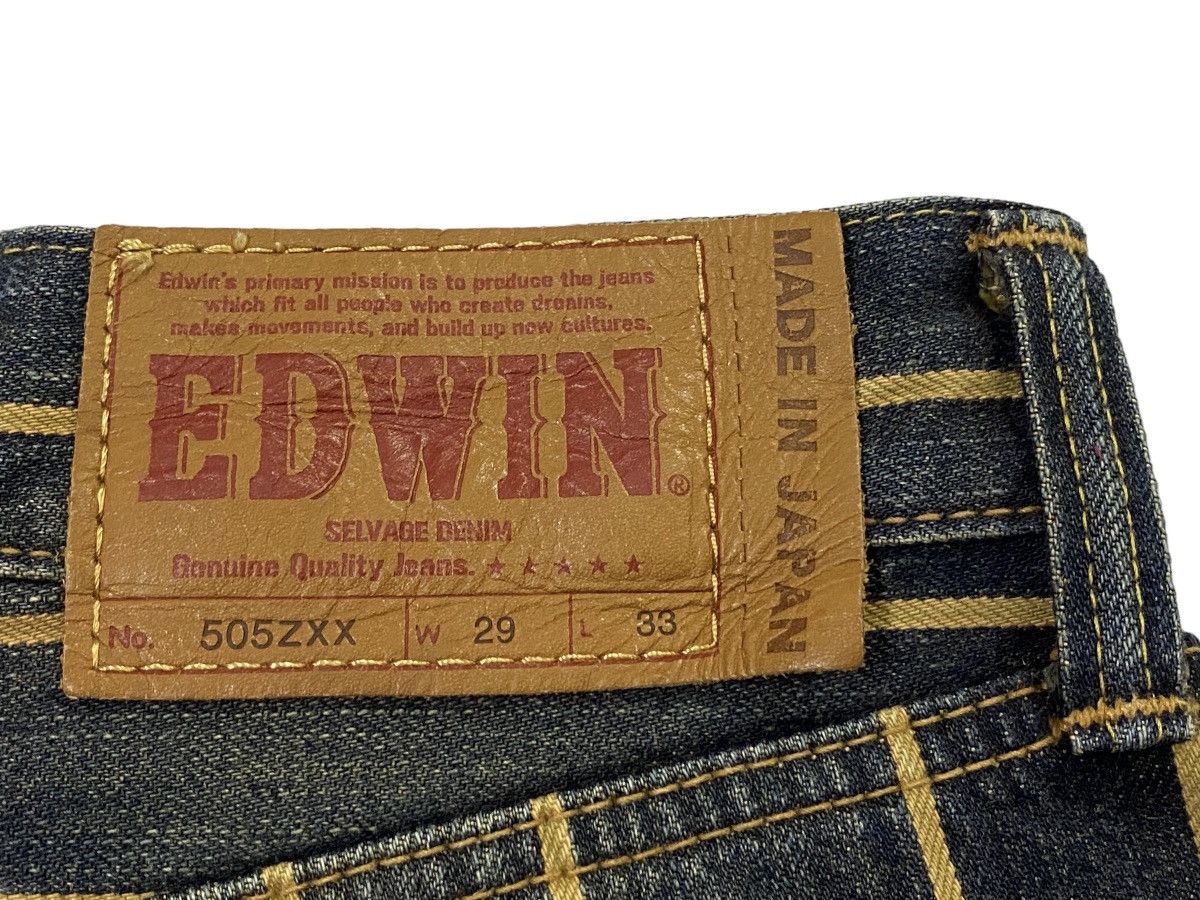 Edwin × Japanese Brand Vintage Edwin 505 Over Stripes Selvedgle Denim Pants Size US 29 - 15 Thumbnail