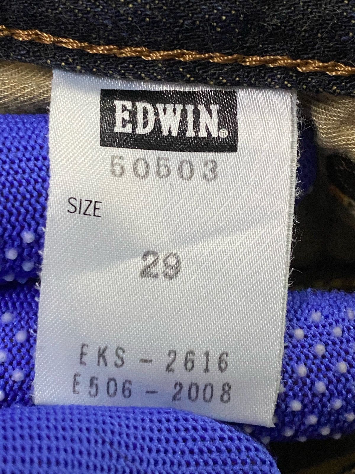 Edwin × Japanese Brand Vintage Edwin 505 Over Stripes Selvedgle Denim Pants Size US 29 - 12 Thumbnail