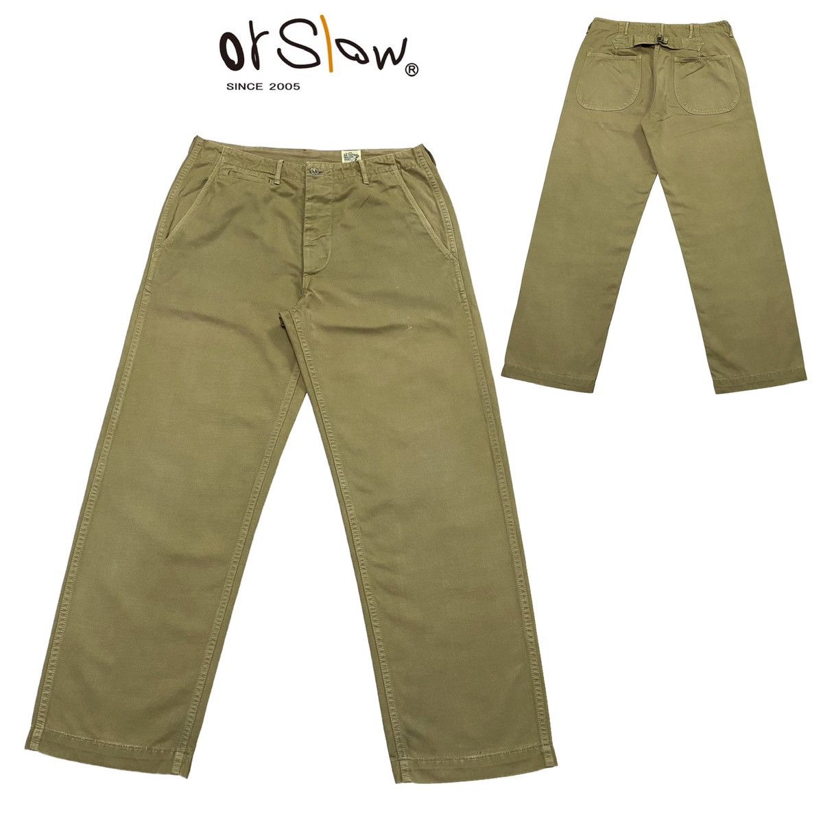 Japanese Brand × Orslow Vintage OrSlow Baker Pants Size US 33 - 1 Thumbnail