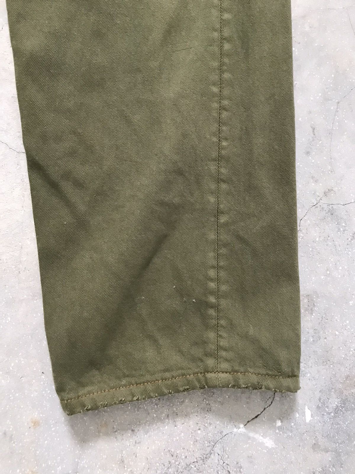 Levi's Vtg Levis 565 Loose Fit Wide Leg Brownish Green Dyed Jeans Size US 31 - 10 Thumbnail