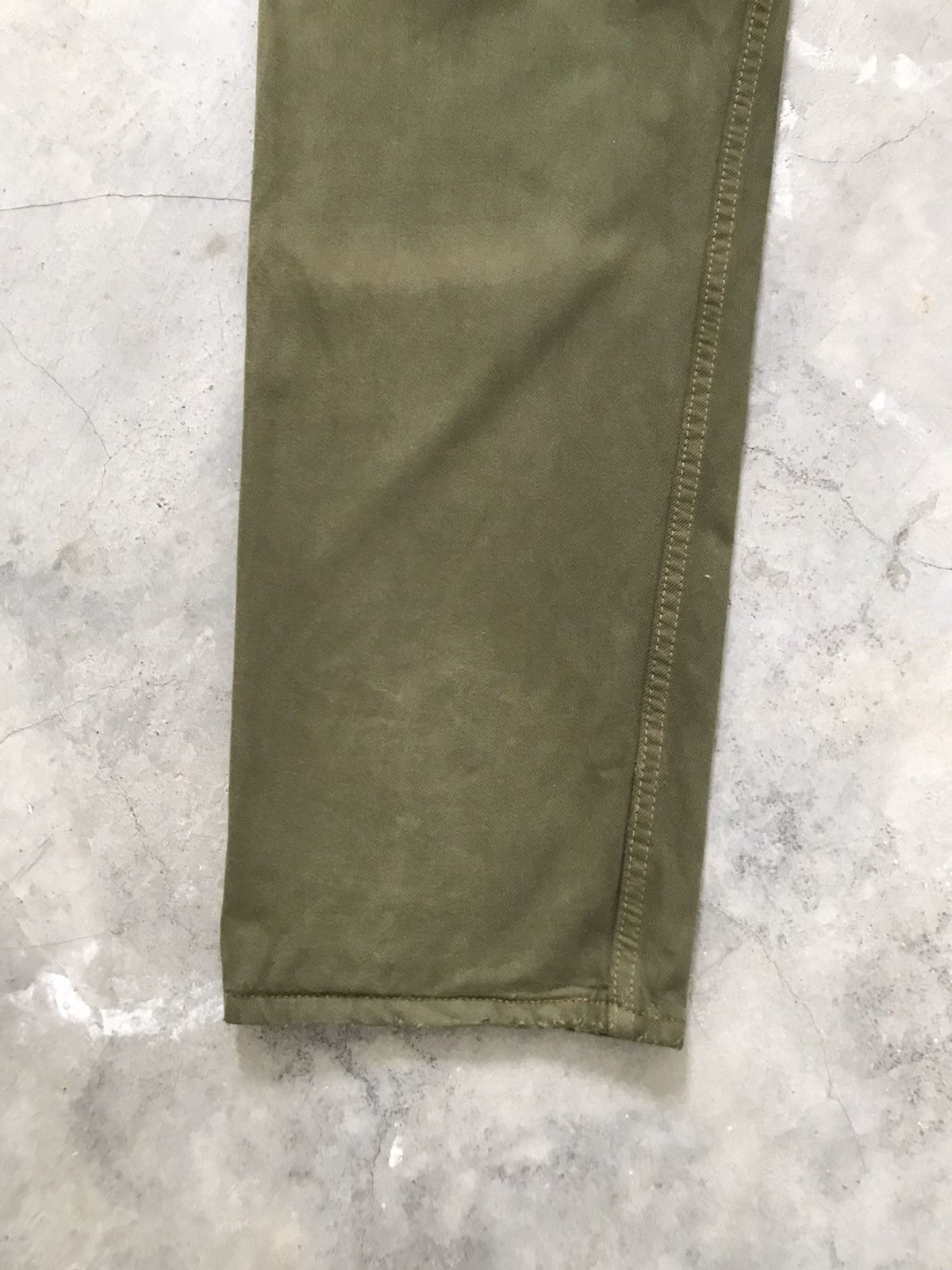 Levi's Vtg Levis 565 Loose Fit Wide Leg Brownish Green Dyed Jeans Size US 31 - 14 Thumbnail