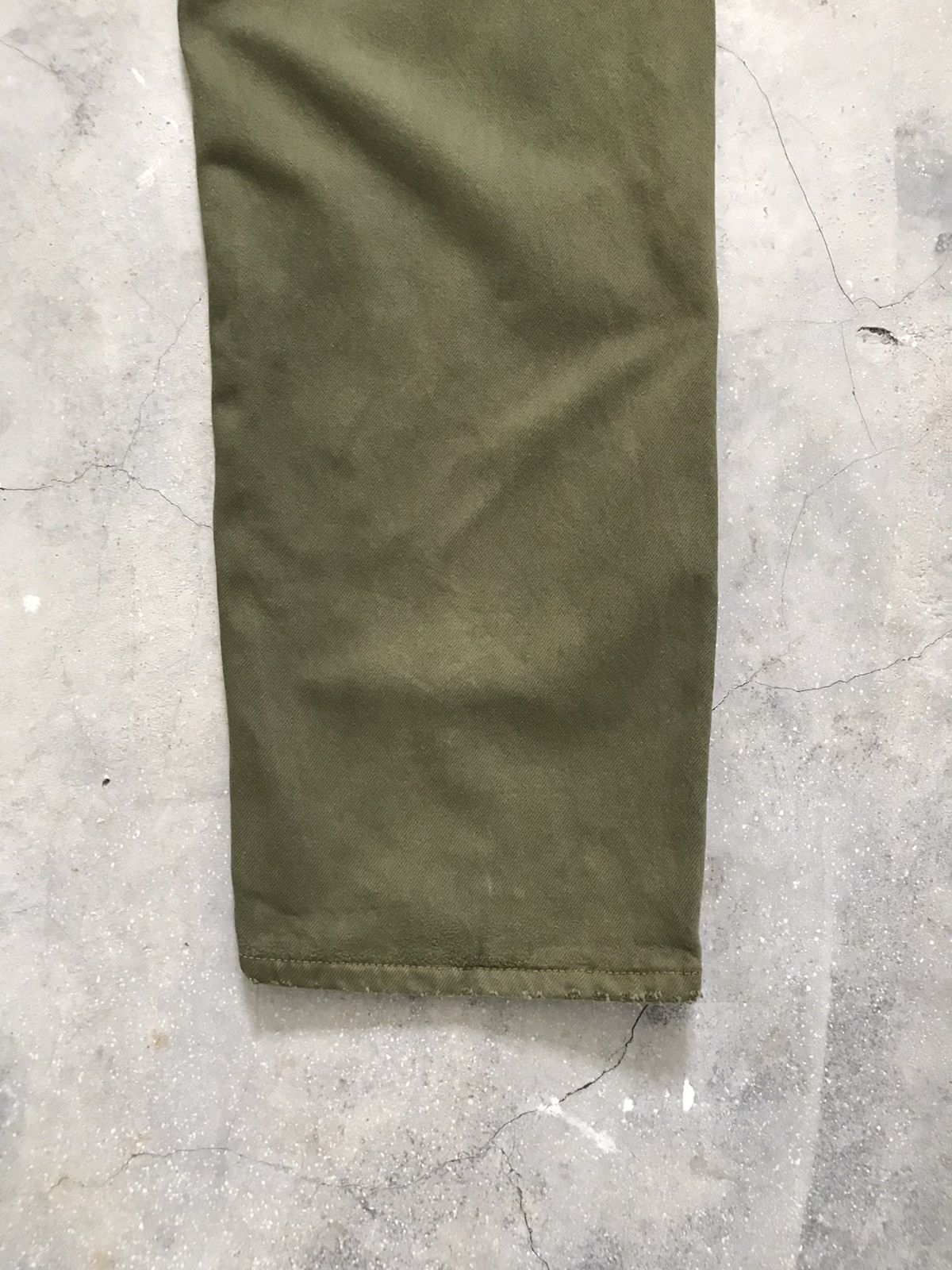 Levi's Vtg Levis 565 Loose Fit Wide Leg Brownish Green Dyed Jeans Size US 31 - 13 Thumbnail