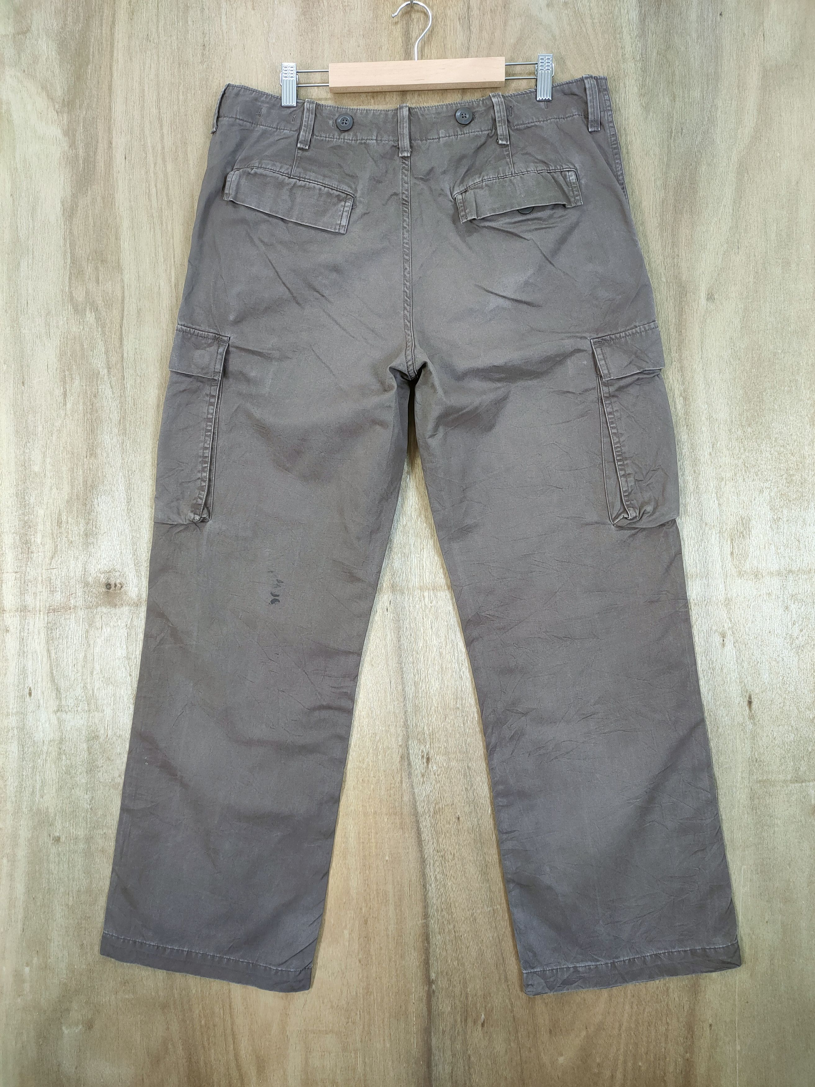 Gap × Vintage VINTAGE GAP BROWN CARGO PANTS Size US 35 - 6 Thumbnail