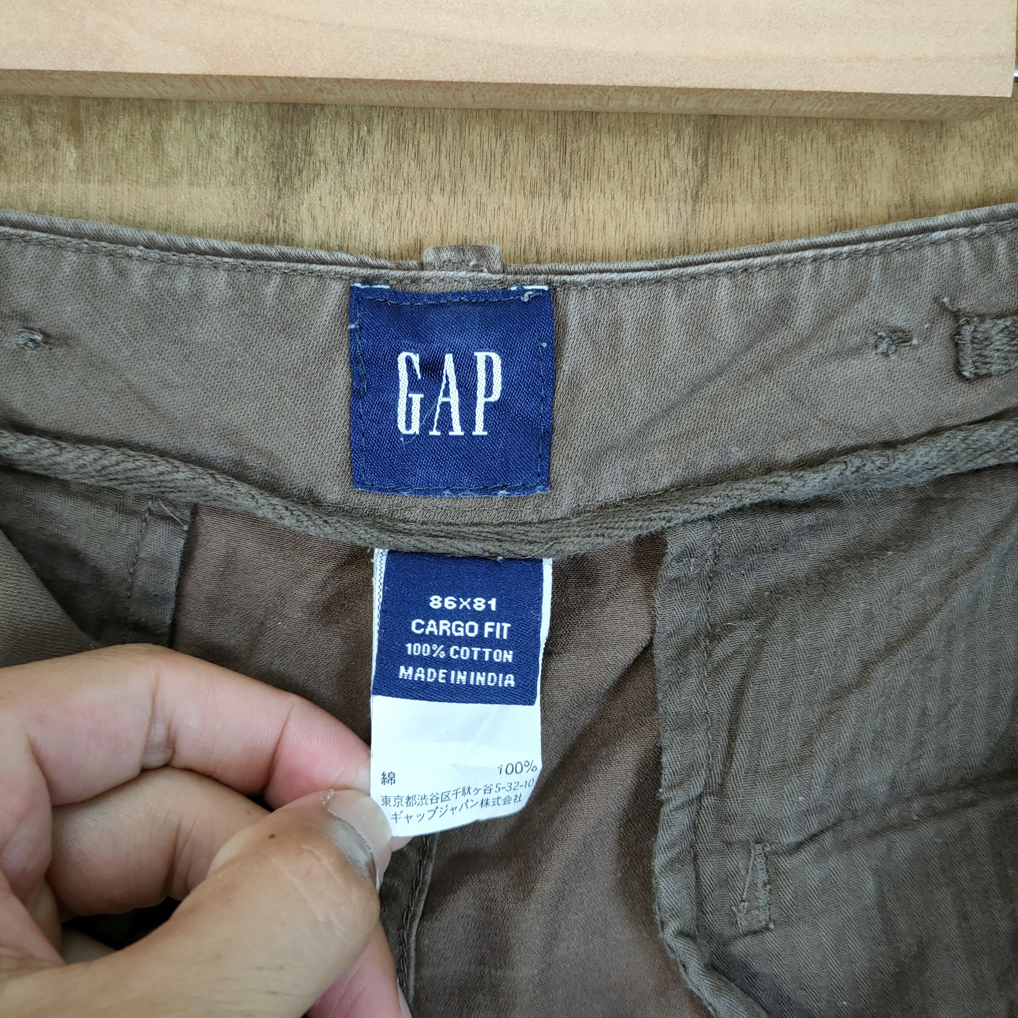 Gap × Vintage VINTAGE GAP BROWN CARGO PANTS Size US 35 - 11 Thumbnail