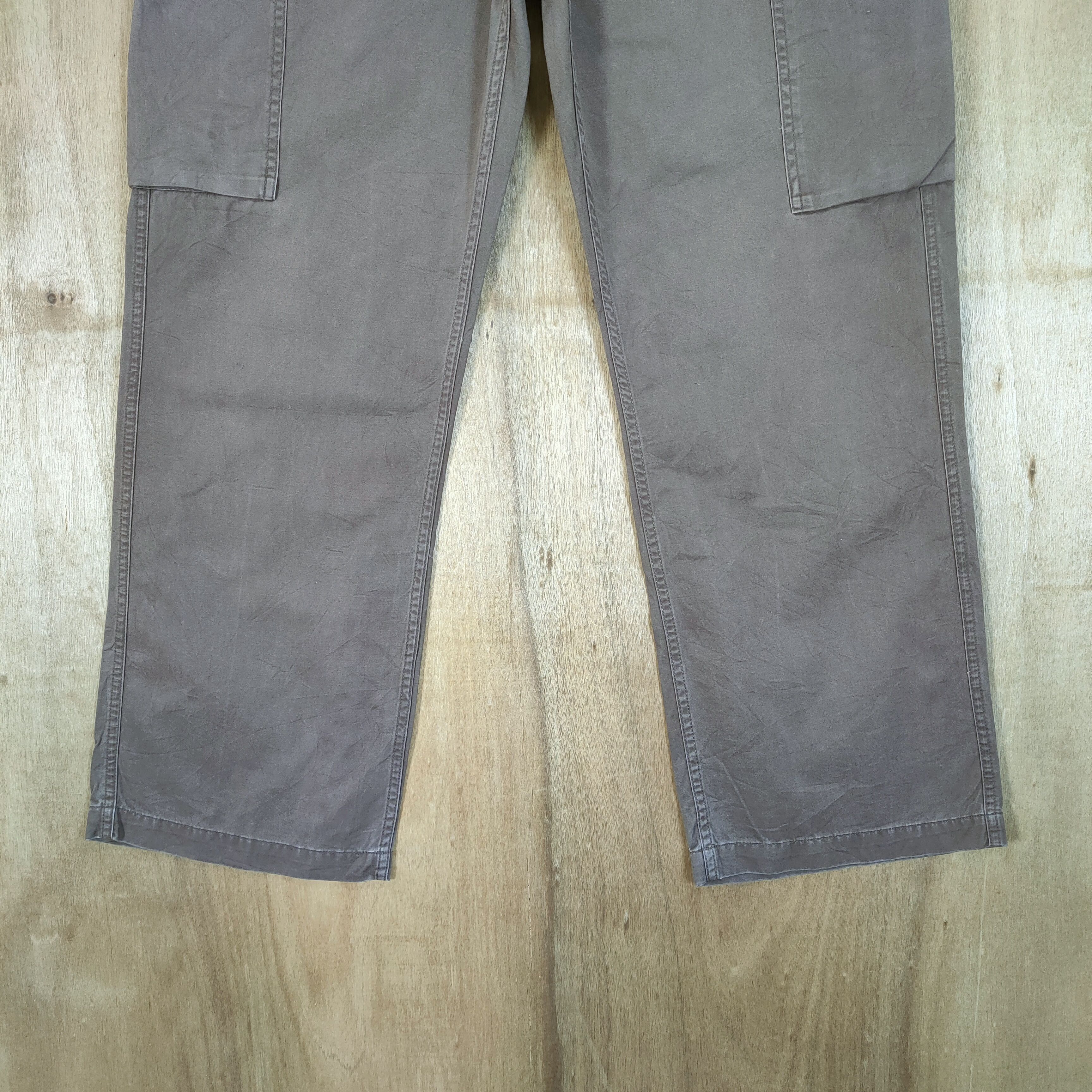 Gap × Vintage VINTAGE GAP BROWN CARGO PANTS Size US 35 - 3 Thumbnail