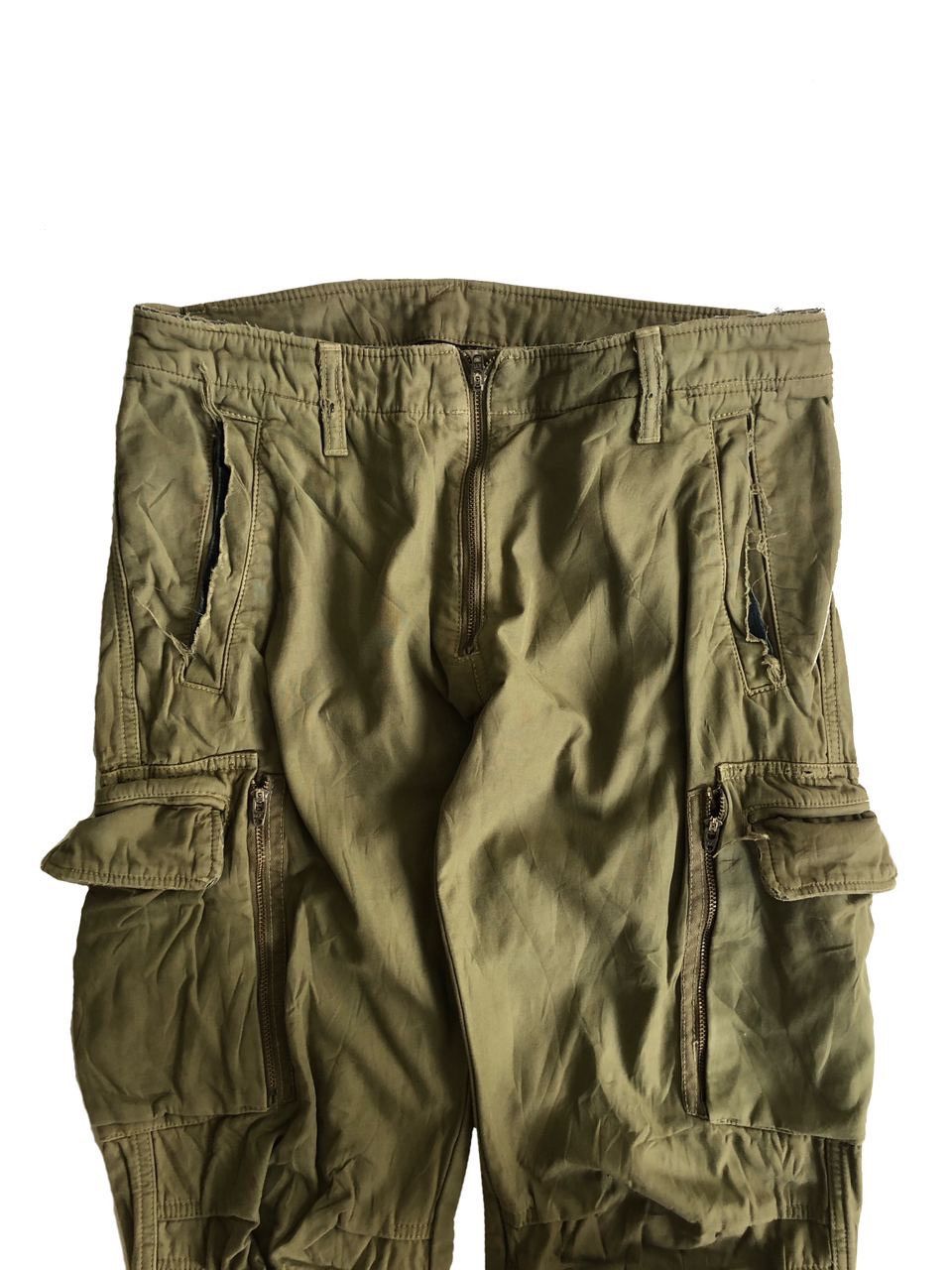Japanese Brand 1990s Grasum Japan Distressed style Military Cargo Pant Size US 30 / EU 46 - 3 Thumbnail