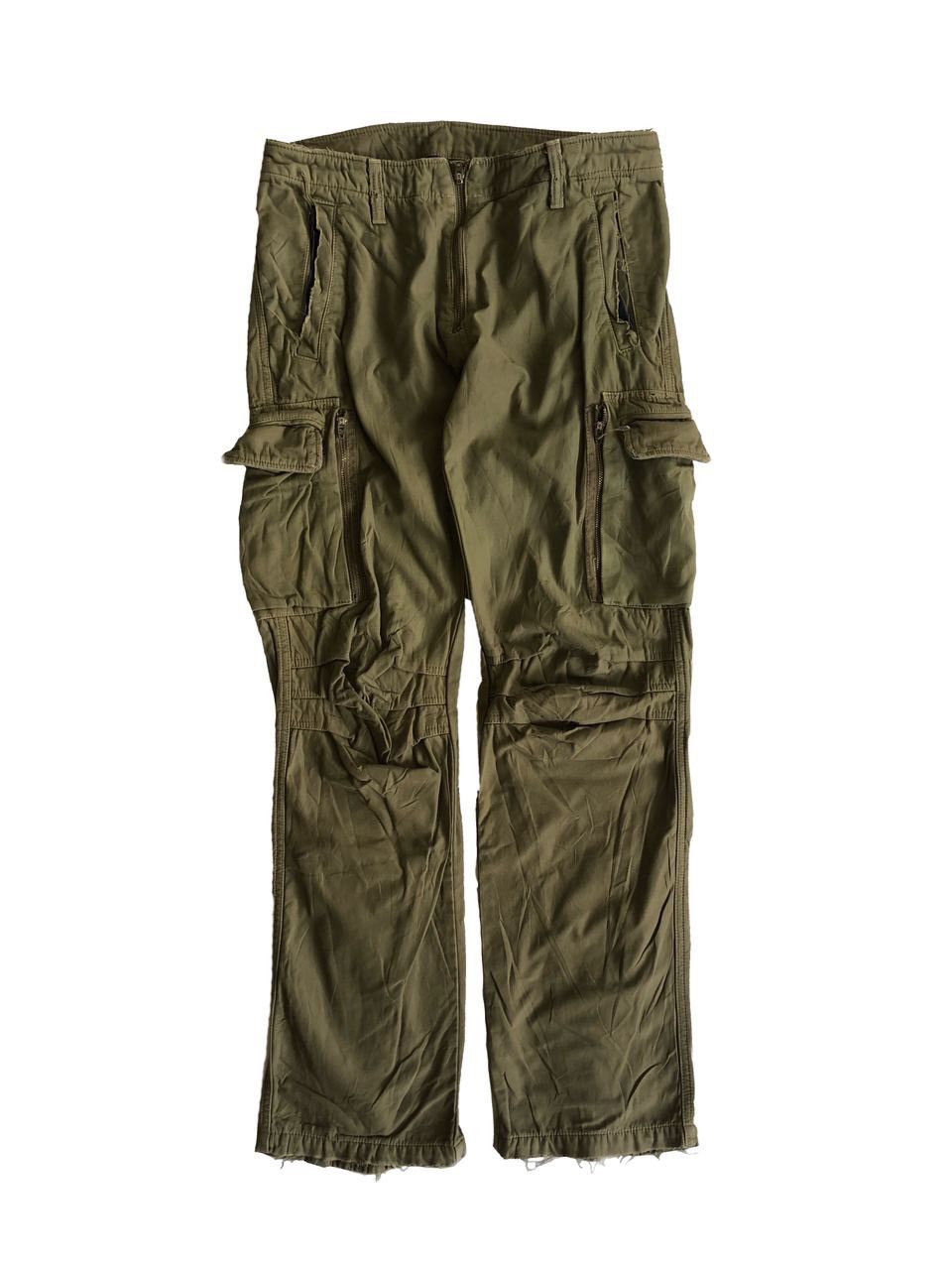 Japanese Brand 1990s Grasum Japan Distressed style Military Cargo Pant Size US 30 / EU 46 - 1 Thumbnail