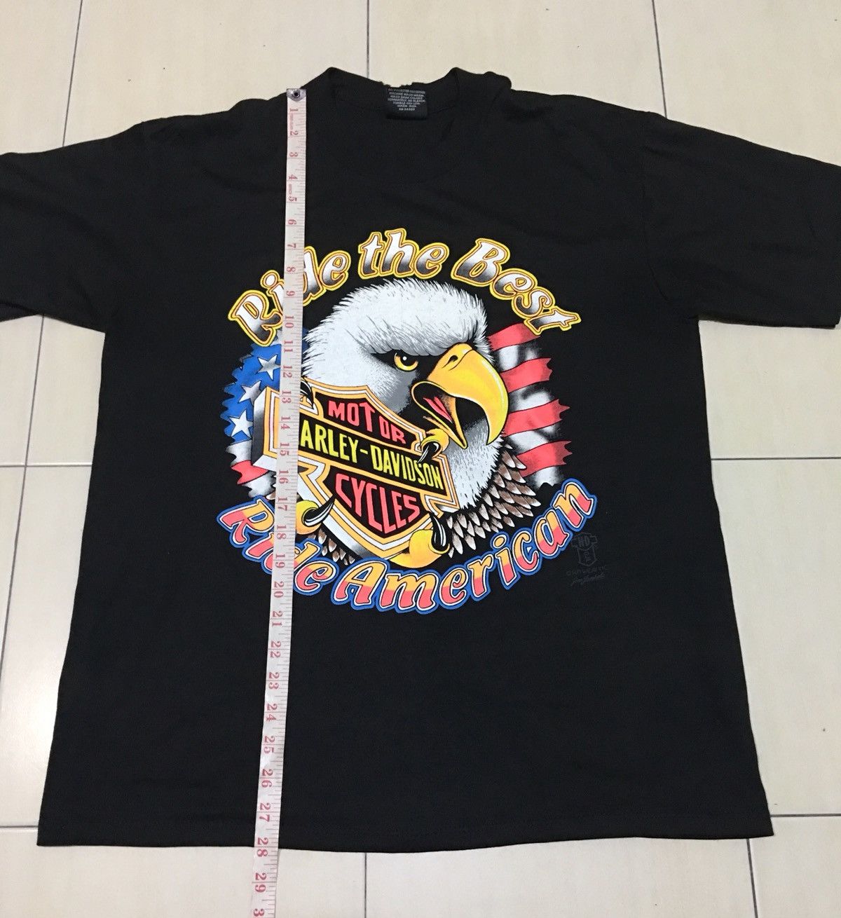 Harley Davidson × Vintage Vintage Harley Davidson tee Size US L / EU 52-54 / 3 - 7 Thumbnail