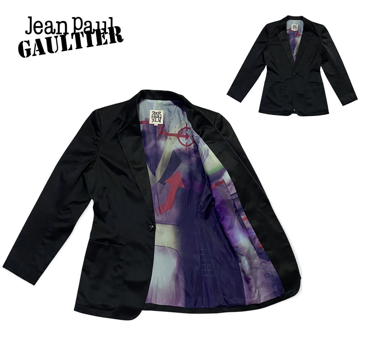 Jean Paul Gaultier Jean Paul Gaultier Lining Printer Jacket (WOMAN) Size 40L - 1 Thumbnail