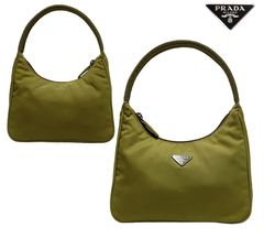 Prada Dark Brown Nylon Tessuto Mini Hobo Bag 914pr55