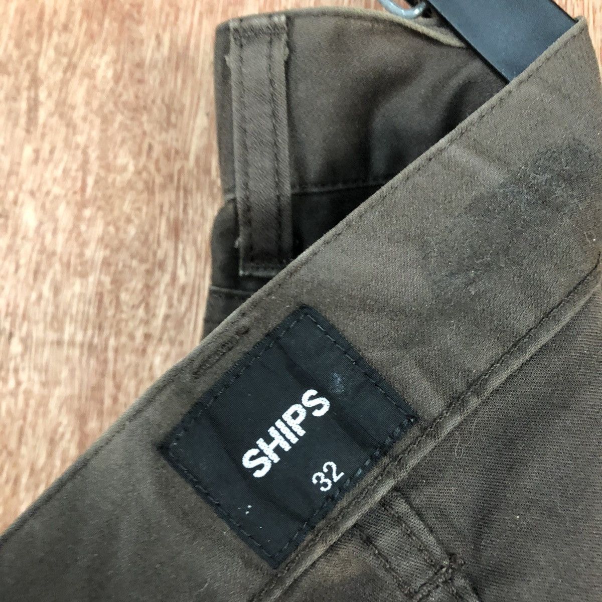 SHIPS Ships japan reworked custom Brown Straight Pants #c922 Size US 31 - 13 Thumbnail
