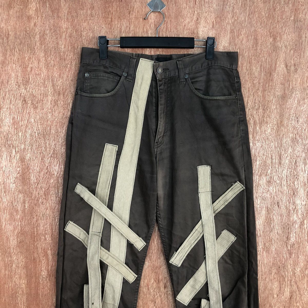 SHIPS Ships japan reworked custom Brown Straight Pants #c922 Size US 31 - 2 Thumbnail