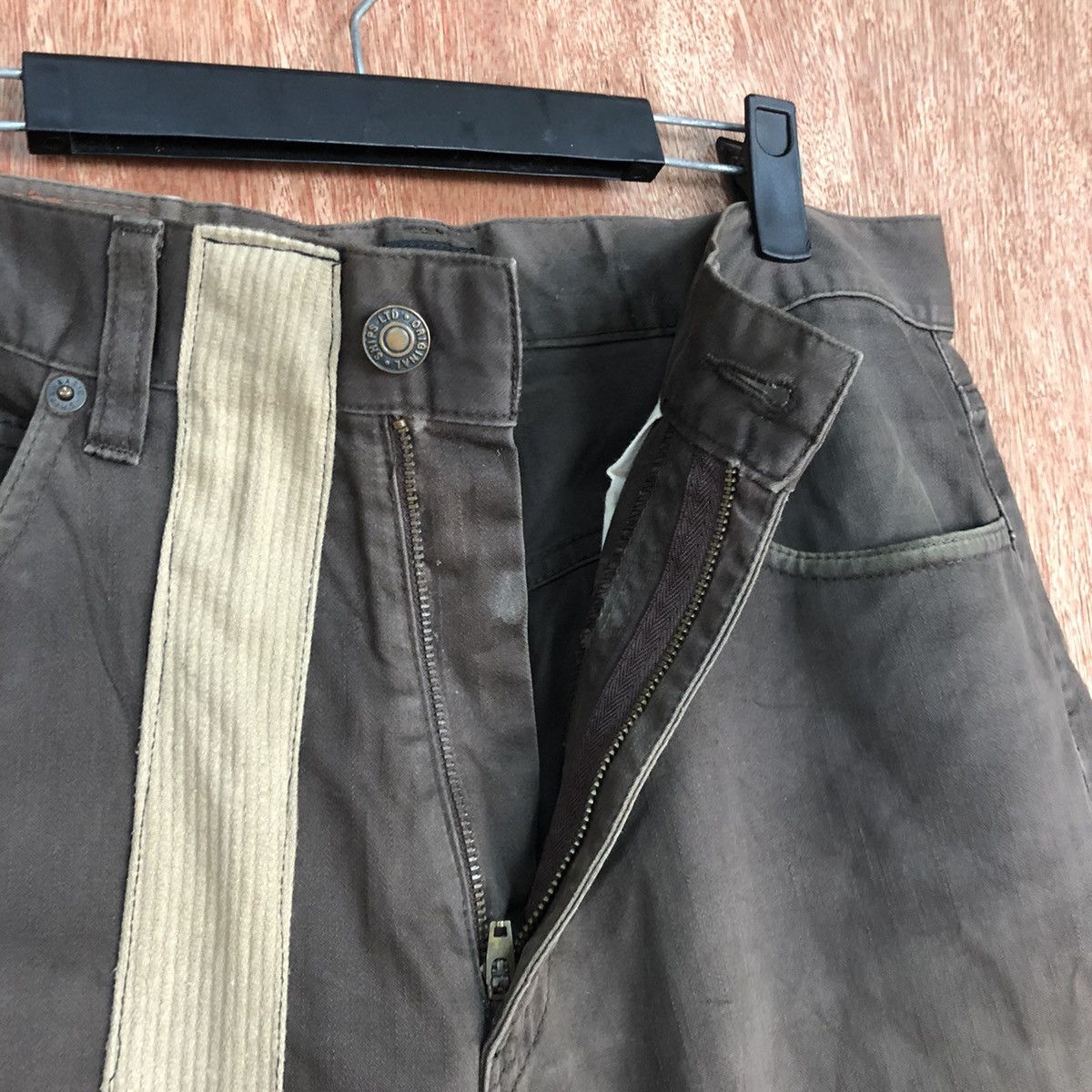 SHIPS Ships japan reworked custom Brown Straight Pants #c922 Size US 31 - 8 Thumbnail