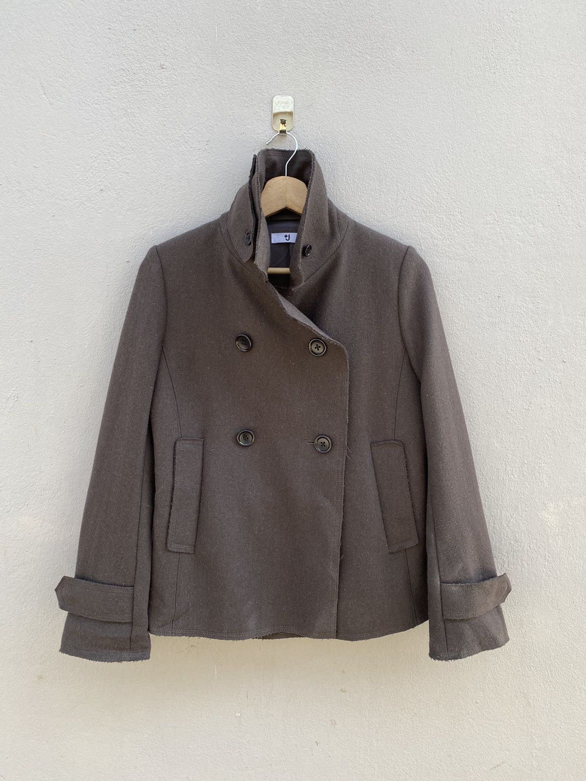 Jil Sander ⚡️Jil Sander x Uniqlo Double Breasted WOOL Coat Size US M / EU 48-50 / 2 - 3 Thumbnail
