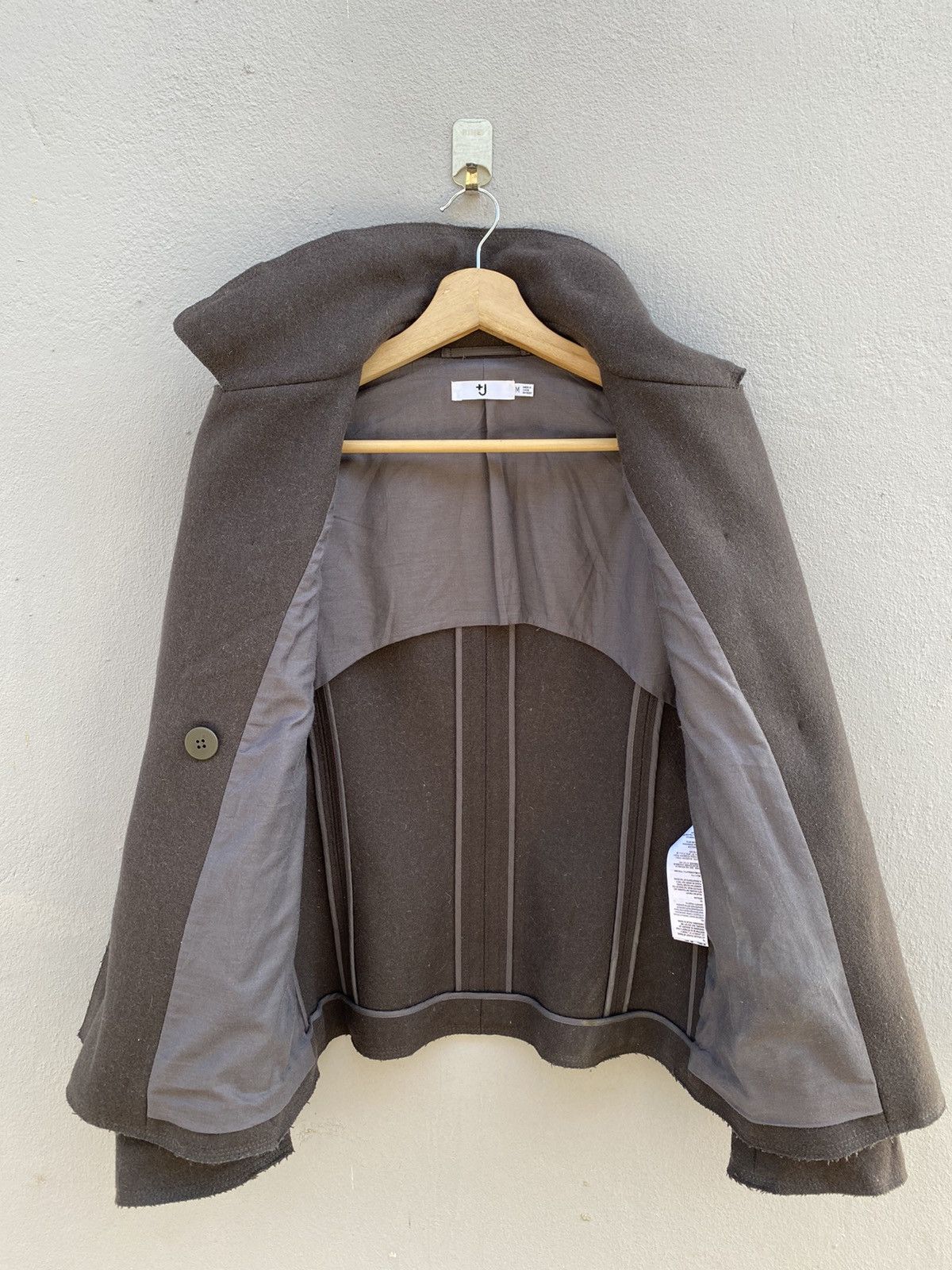 Jil Sander ⚡️Jil Sander x Uniqlo Double Breasted WOOL Coat Size US M / EU 48-50 / 2 - 14 Thumbnail