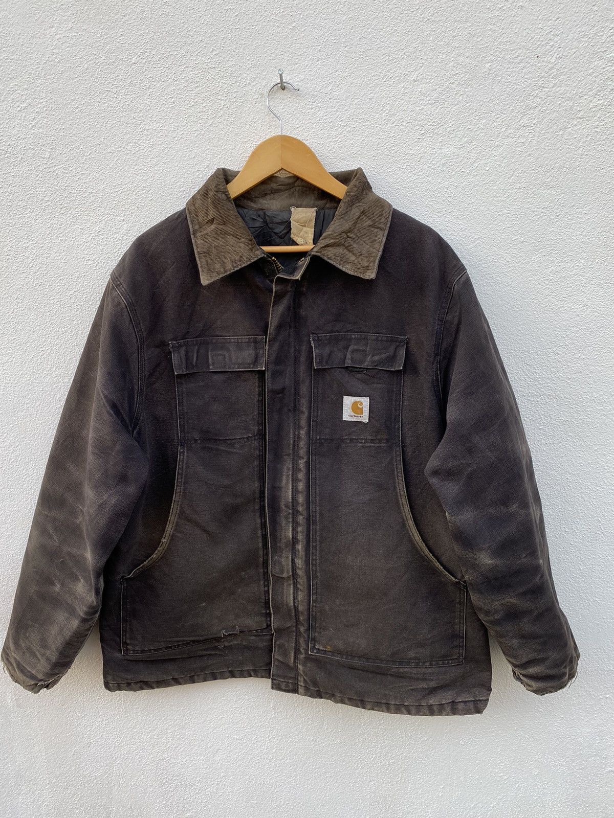Carhartt Vintage Carhartt Detroit Chore lined blanket Canvas jacket Size US XL / EU 56 / 4 - 1 Thumbnail