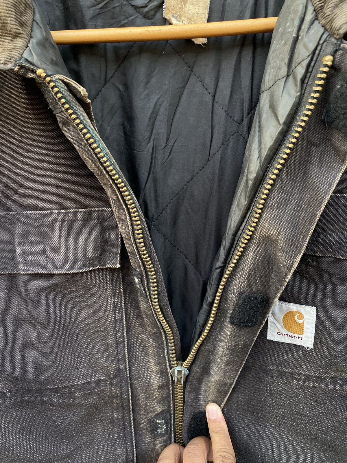 Carhartt Vintage Carhartt Detroit Chore lined blanket Canvas jacket Size US XL / EU 56 / 4 - 14 Thumbnail