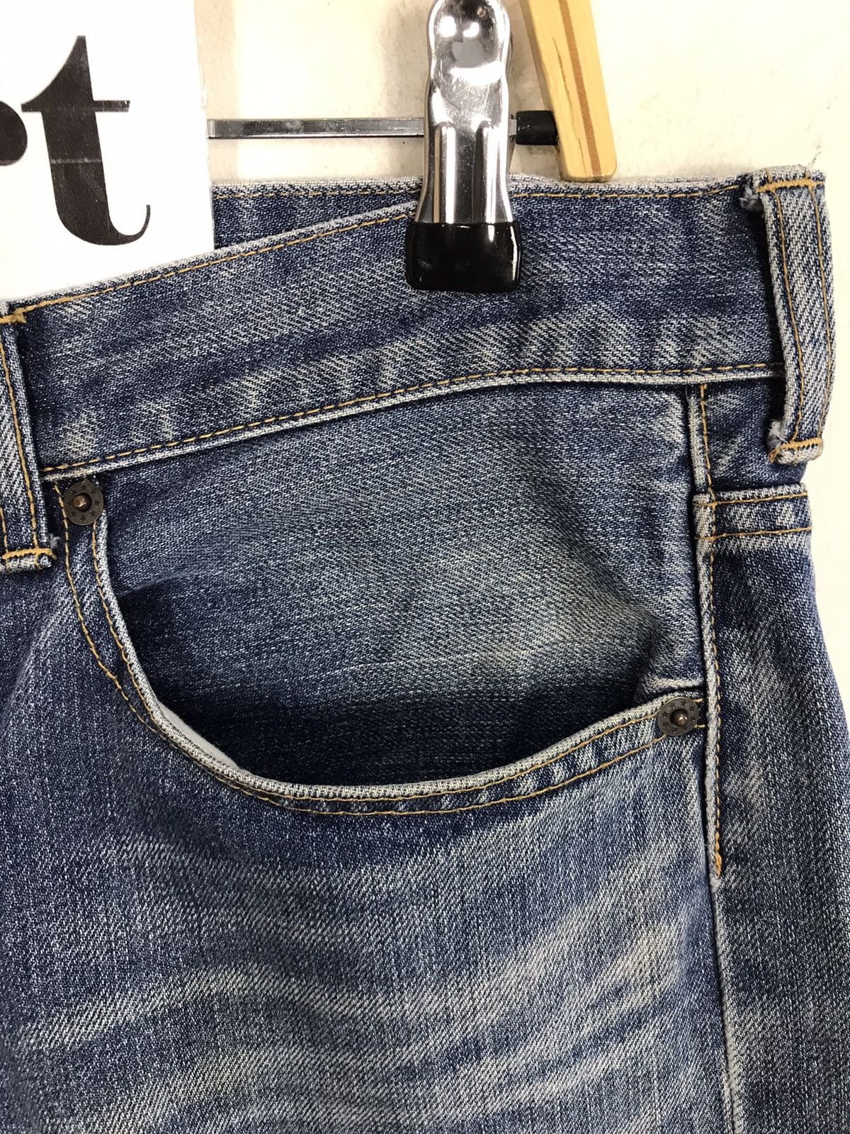 Japanese Brand × Takeo Kikuchi Takeo Kikuchi Distressed Paint Button jeans Design Size US 34 / EU 50 - 7 Thumbnail