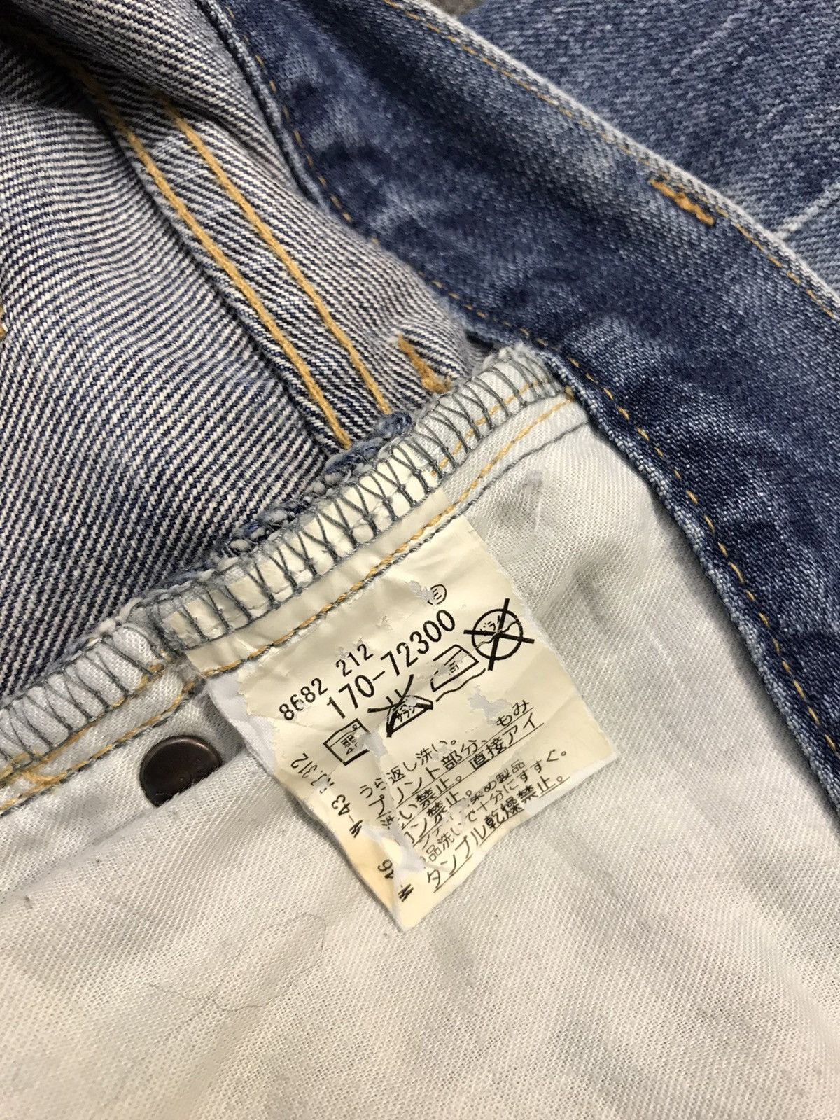 Japanese Brand × Takeo Kikuchi Takeo Kikuchi Distressed Paint Button jeans Design Size US 34 / EU 50 - 17 Thumbnail