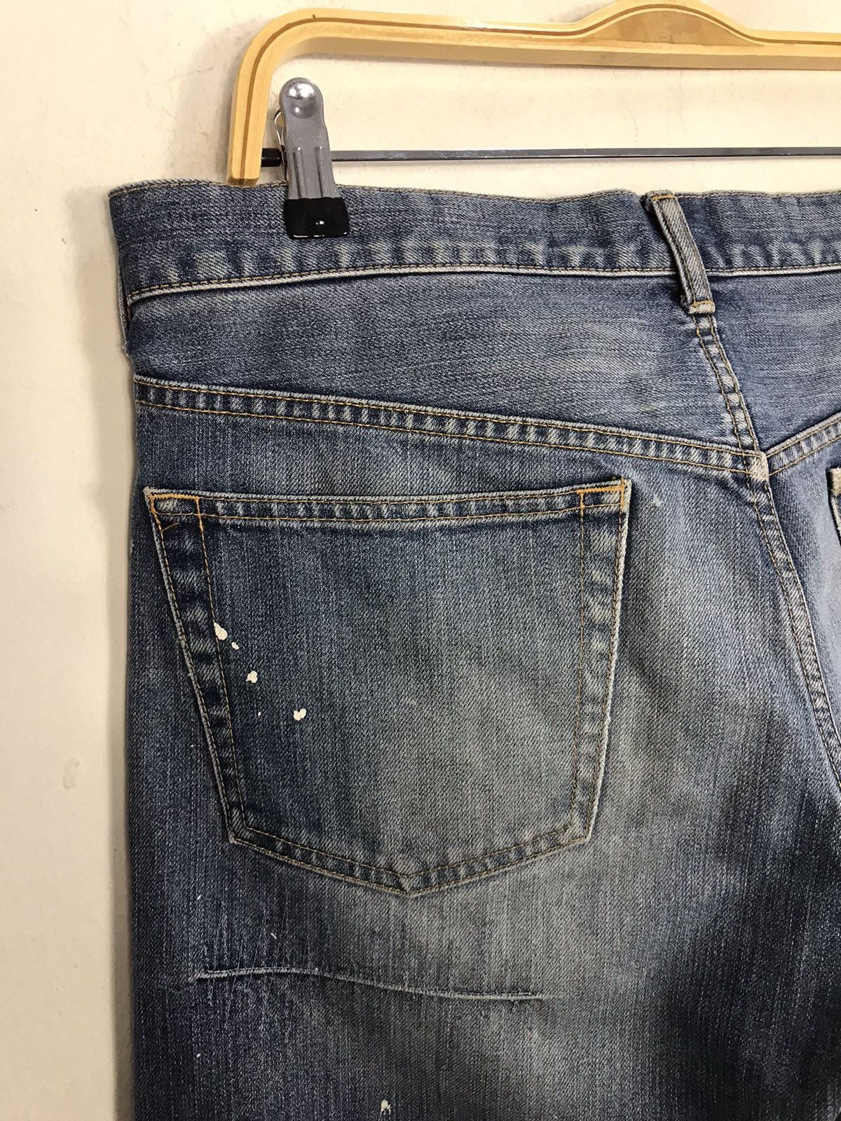 Japanese Brand × Takeo Kikuchi Takeo Kikuchi Distressed Paint Button jeans Design Size US 34 / EU 50 - 15 Thumbnail